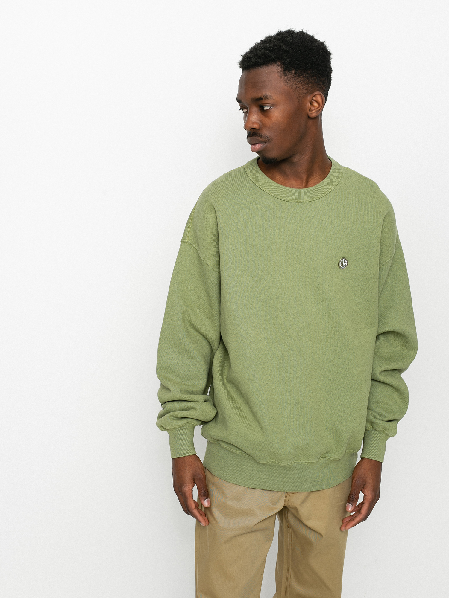 Bluza Polar Skate Patch Crewneck (heather green)