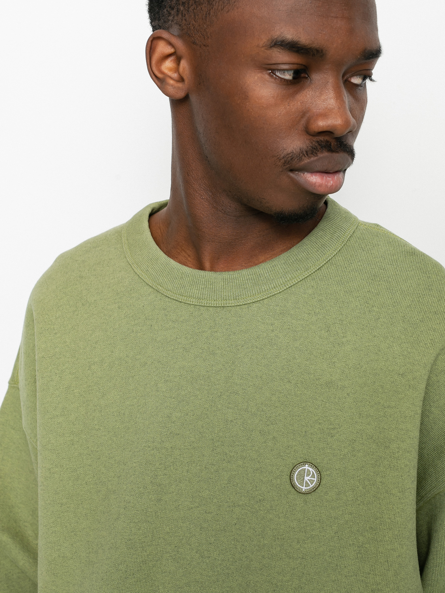 Bluza Polar Skate Patch Crewneck (heather green)