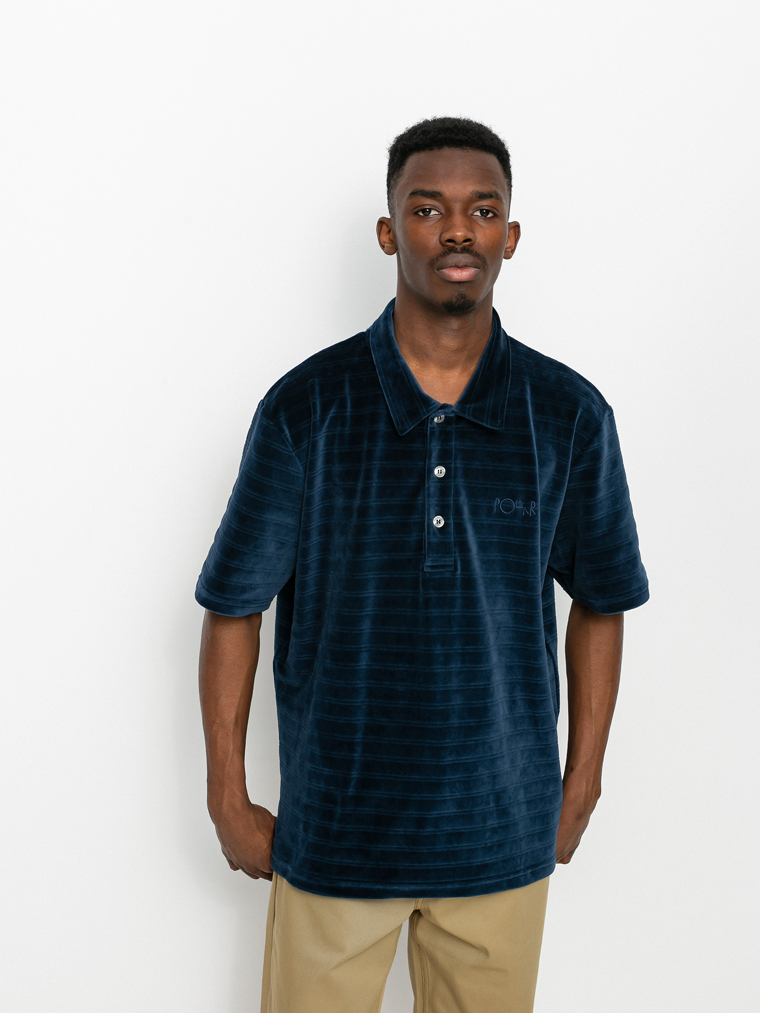 Polo Polar Skate Stripe Velour (navy)