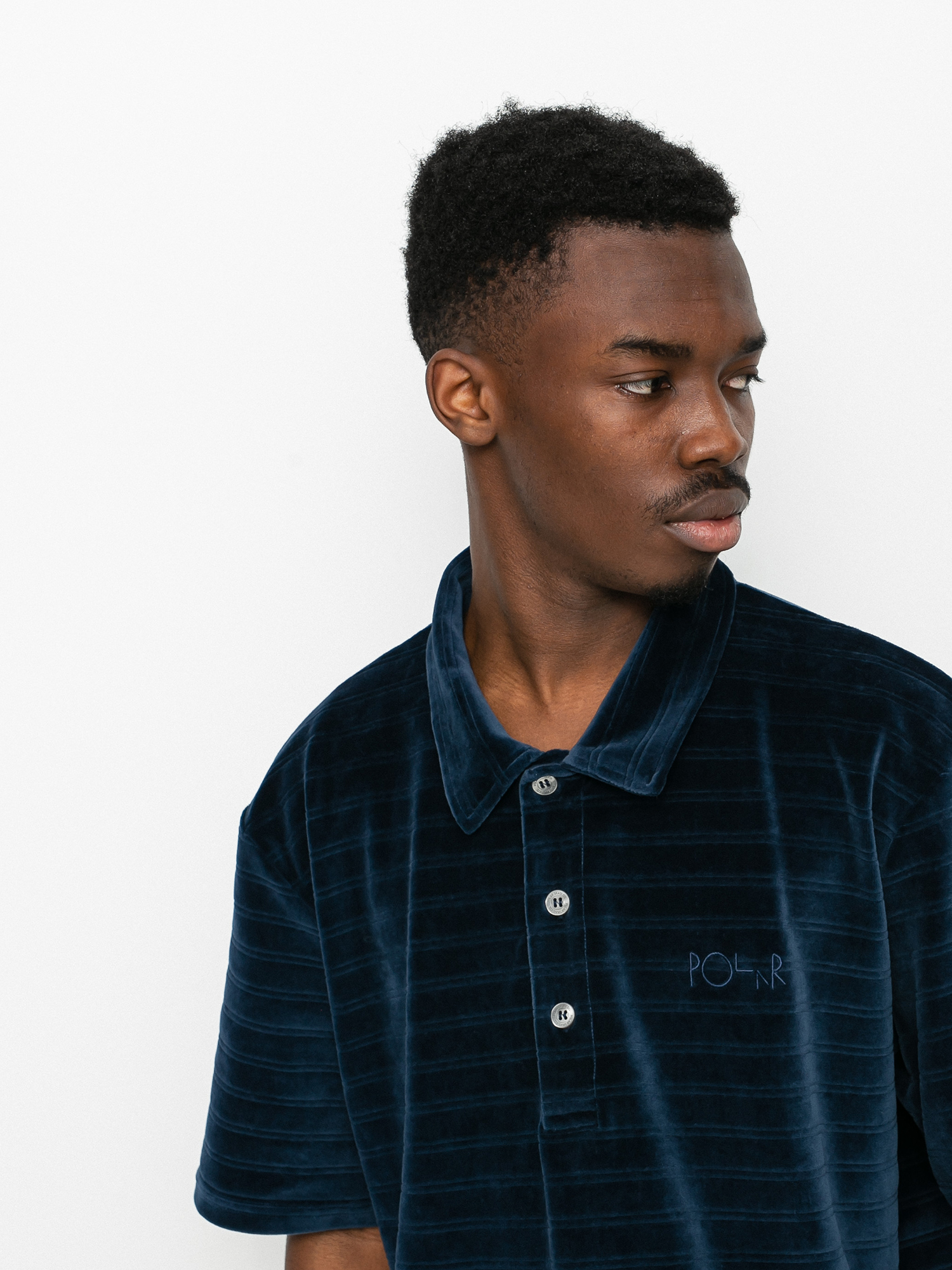 Polo Polar Skate Stripe Velour (navy)