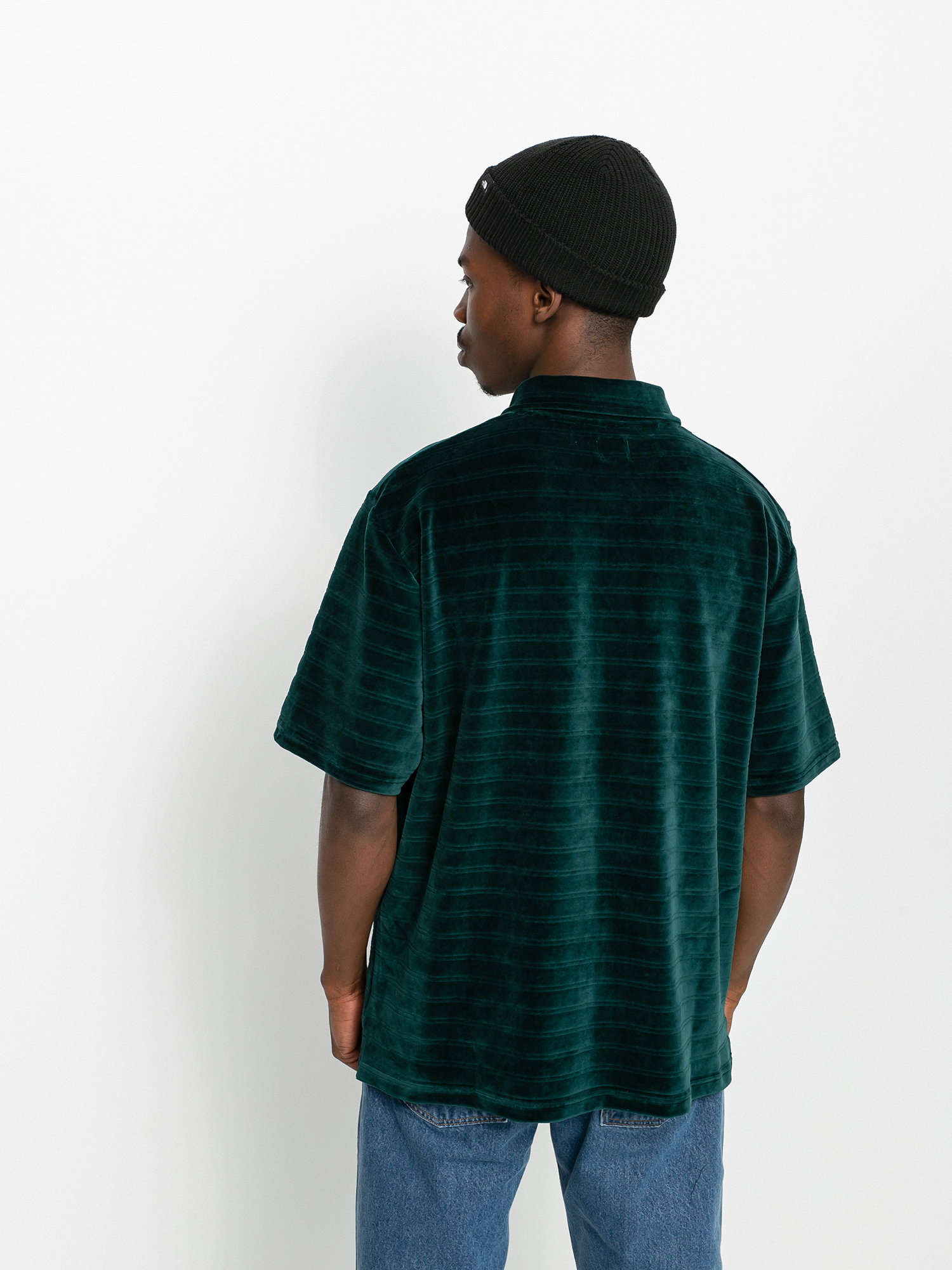 Polo Polar Skate Stripe Velour (dark green)