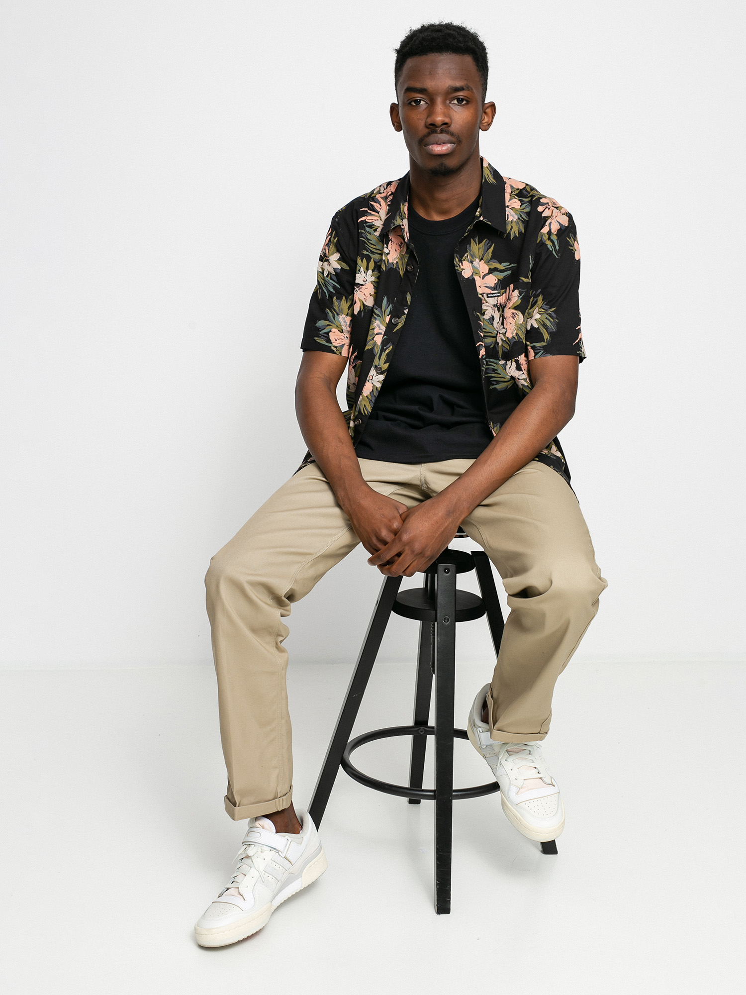 Koszula Volcom Floral With Cheese (black)