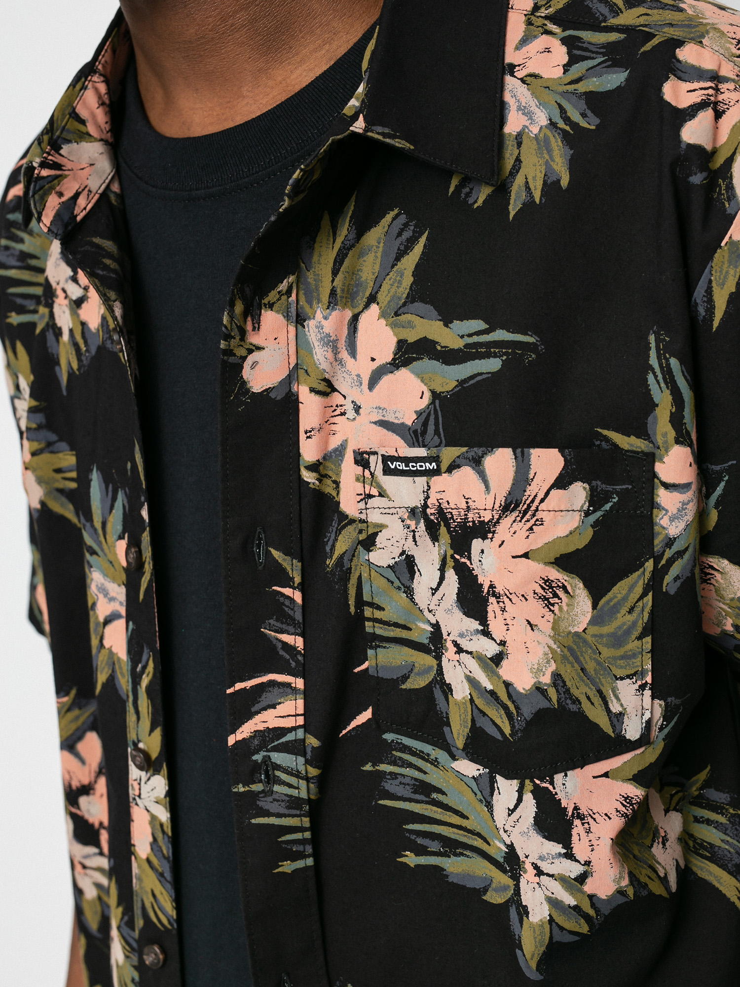 Koszula Volcom Floral With Cheese (black)