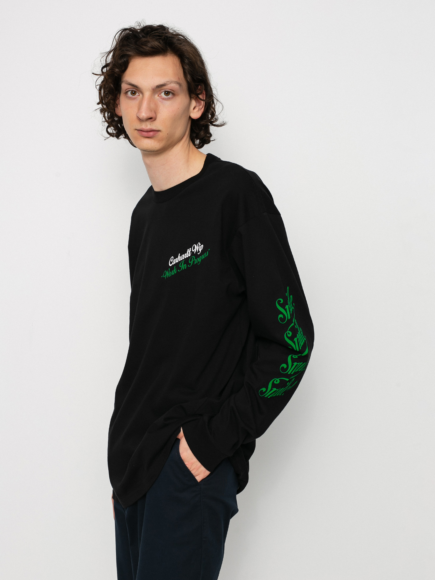 Longsleeve Carhartt WIP Smile (black)