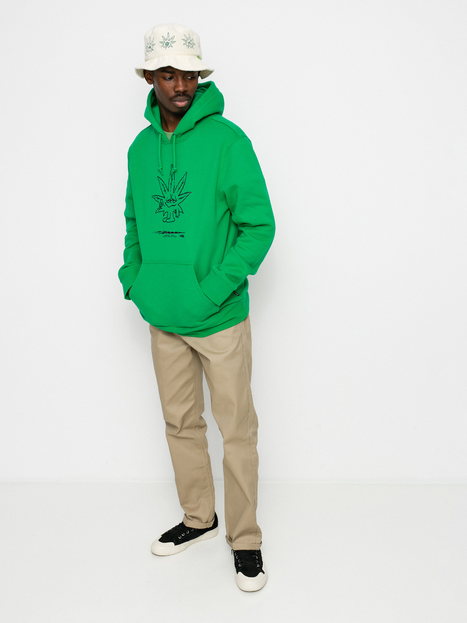 Bluza z kapturem HUF X 420 Easy Green HD (green)