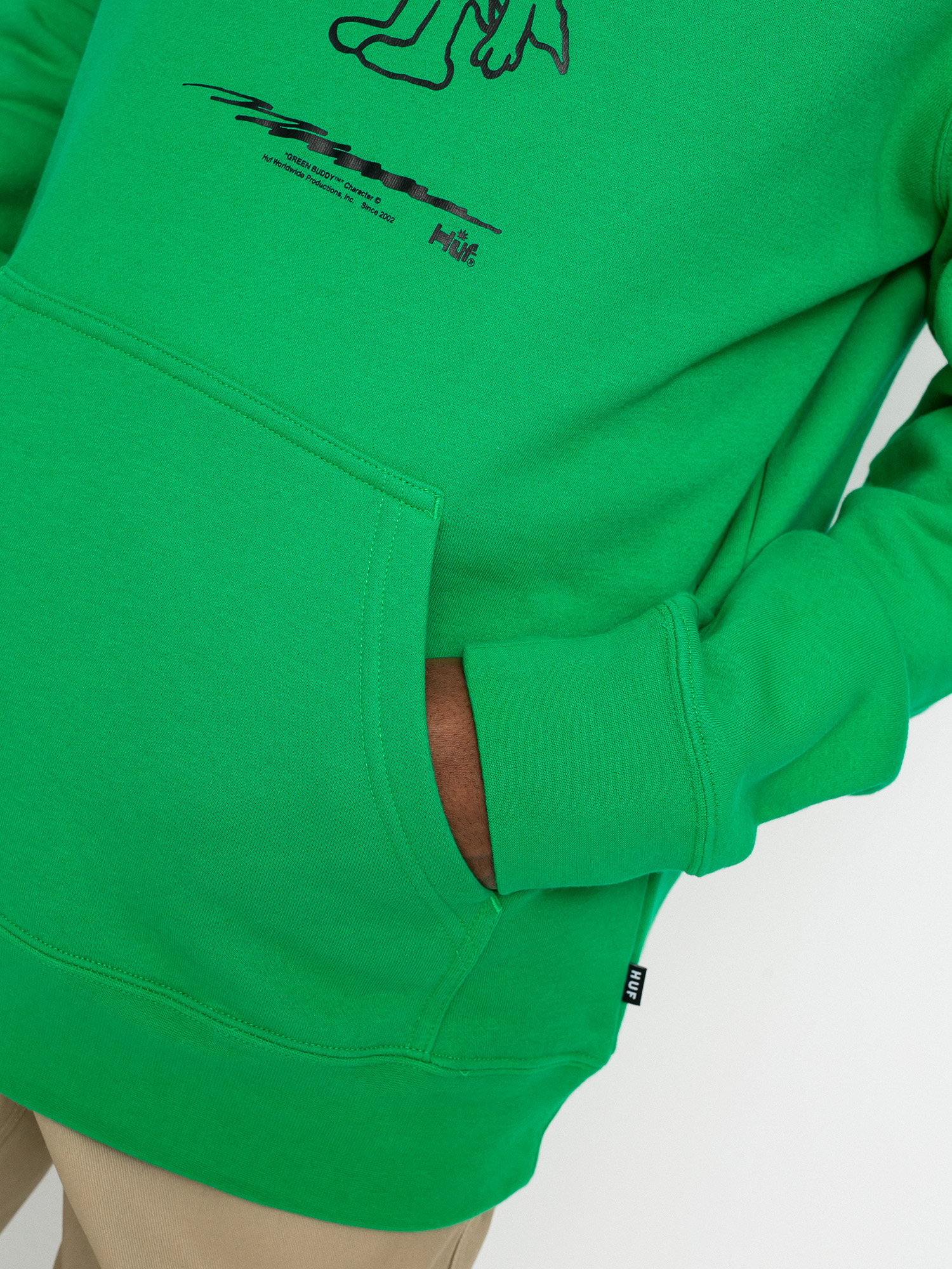 Bluza z kapturem HUF X 420 Easy Green HD (green)