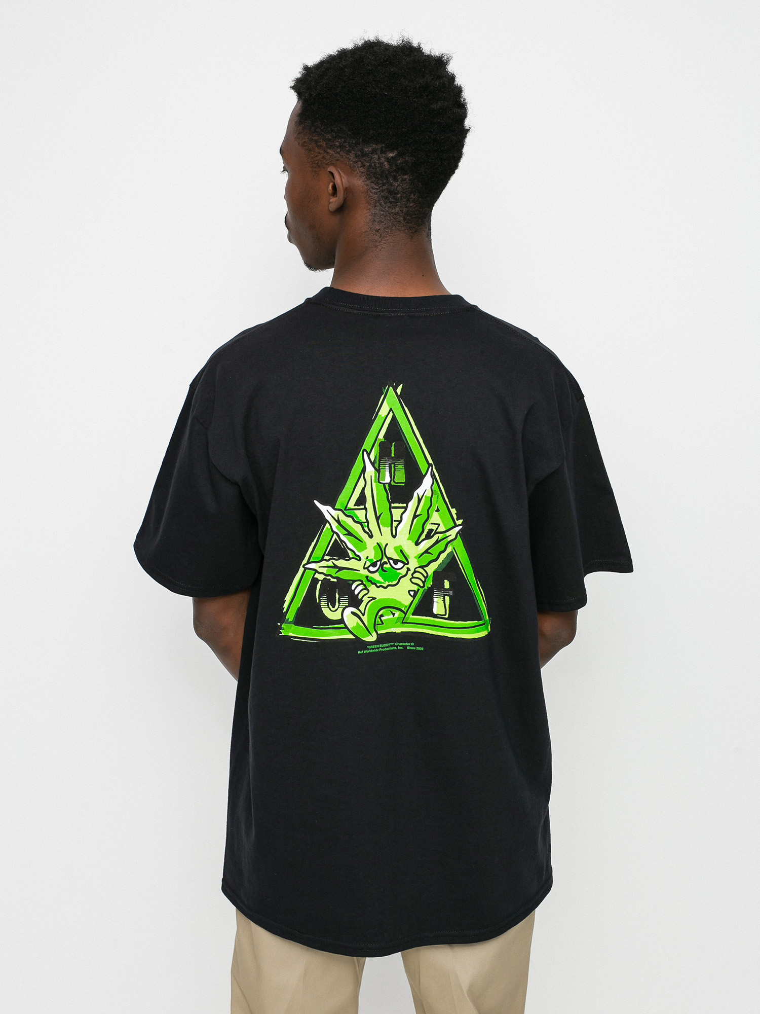 T-shirt HUF X 420 Green Buddy TT (black)