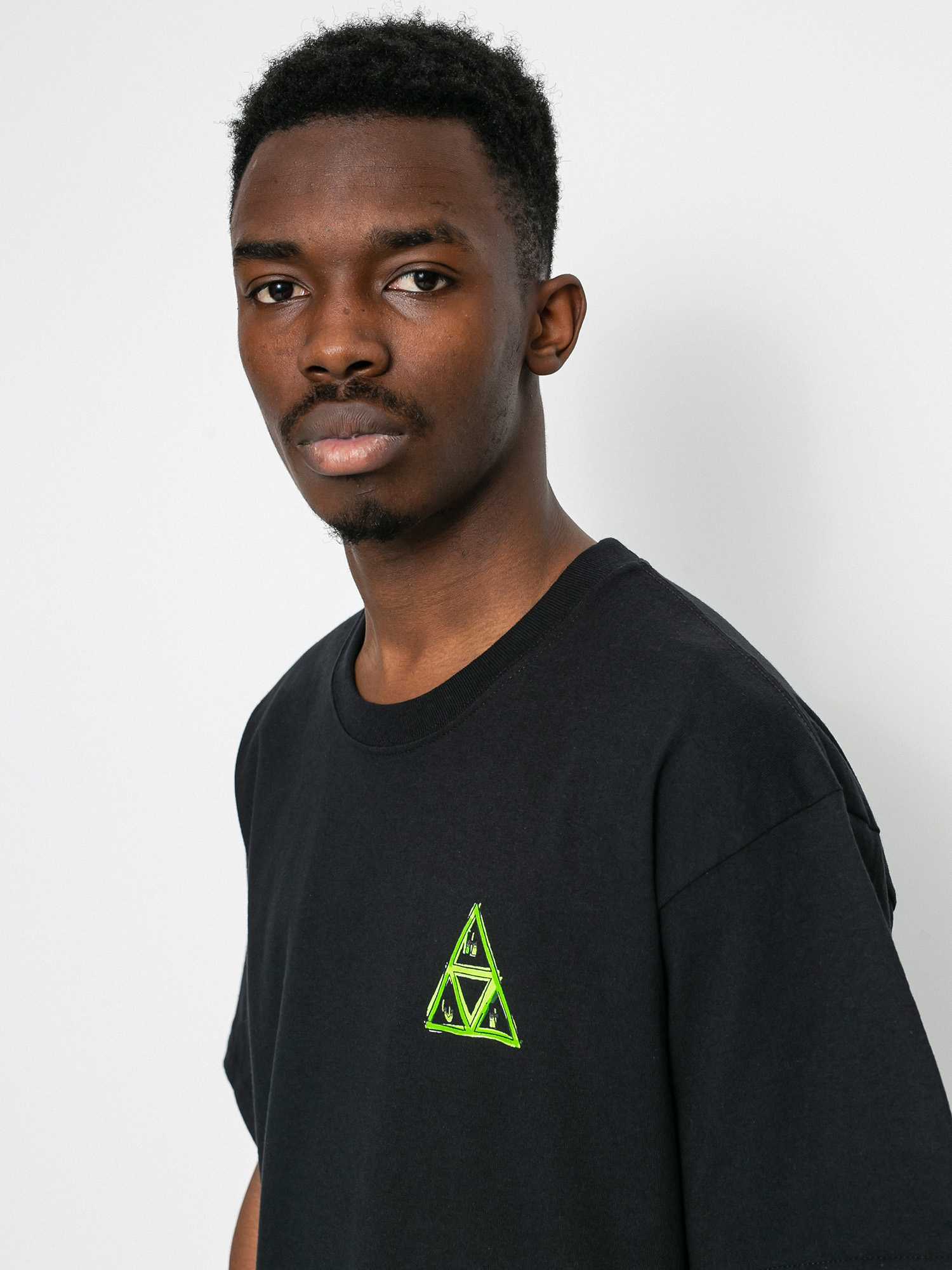 T-shirt HUF X 420 Green Buddy TT (black)