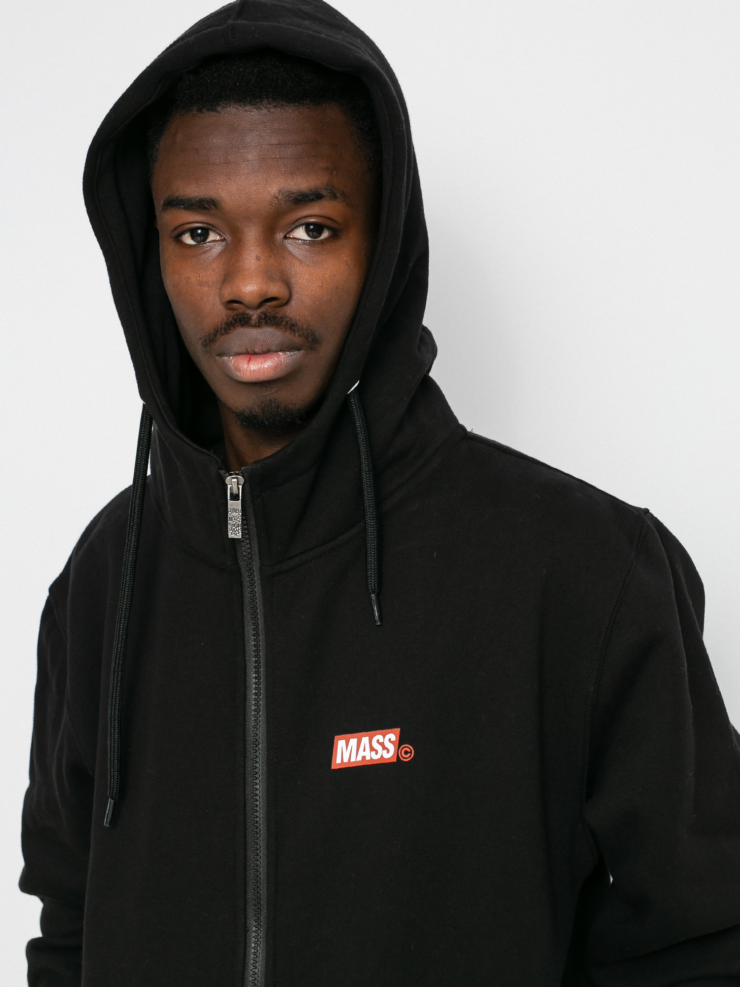 Bluza z kapturem MassDnm Box Zip ZHD (black)