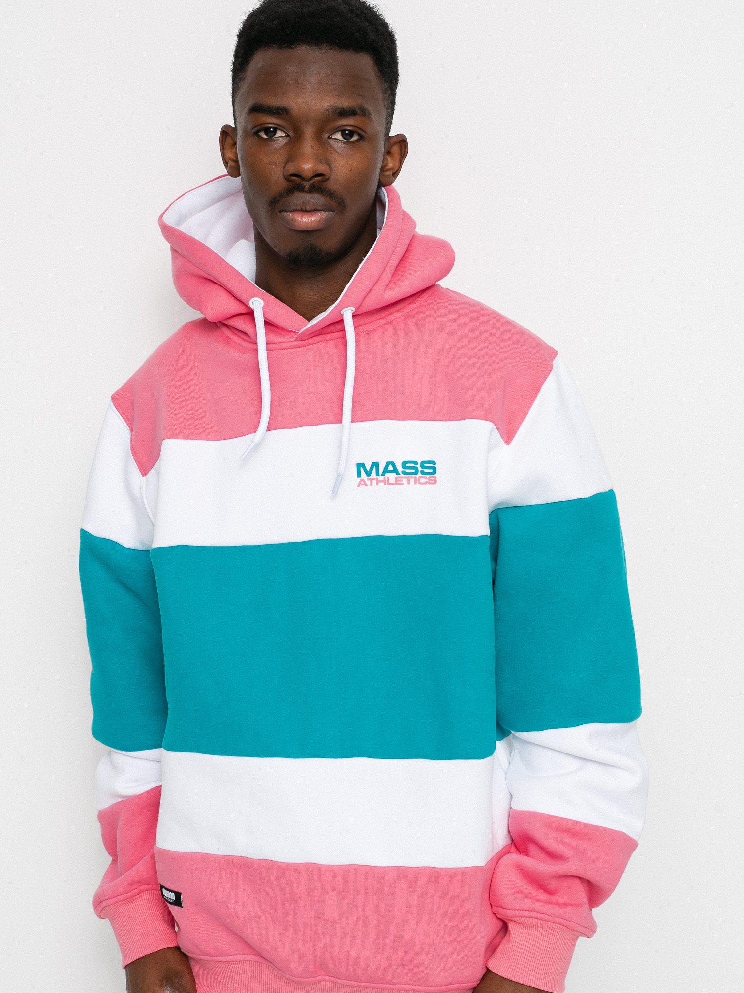 Bluza z kapturem MassDnm Layer HD (light pink/turquoise)