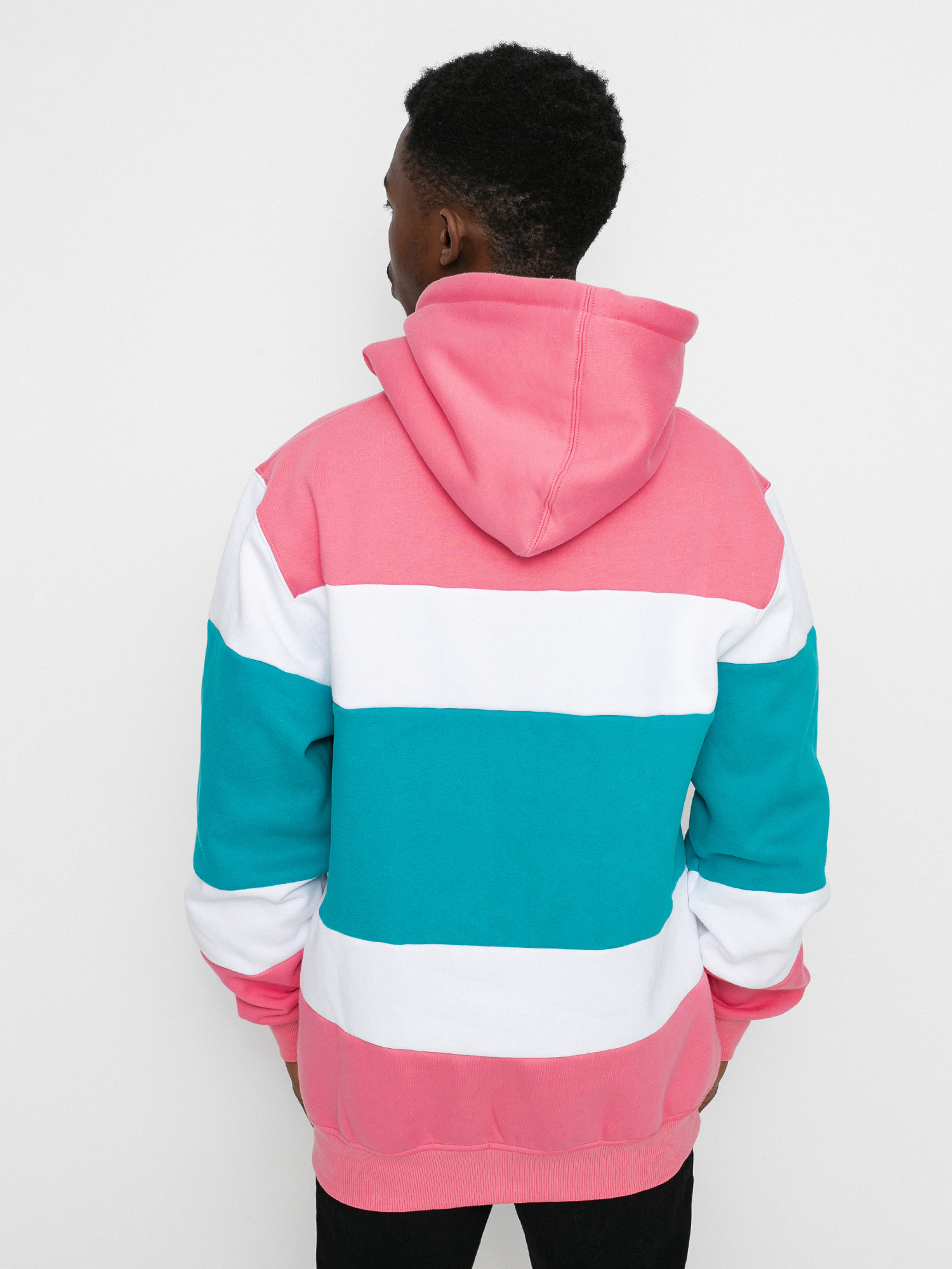 Bluza z kapturem MassDnm Layer HD (light pink/turquoise)