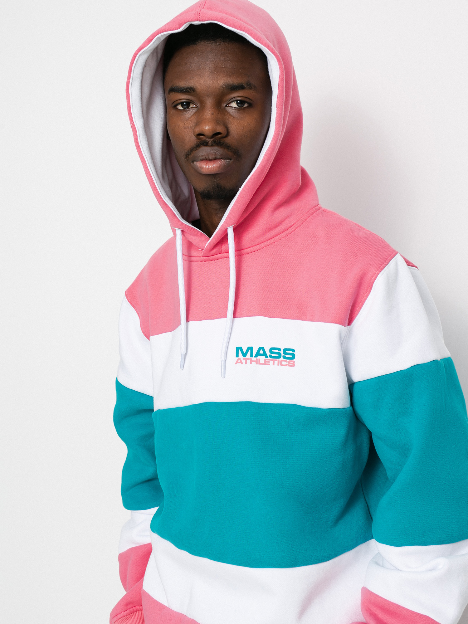 Bluza z kapturem MassDnm Layer HD (light pink/turquoise)