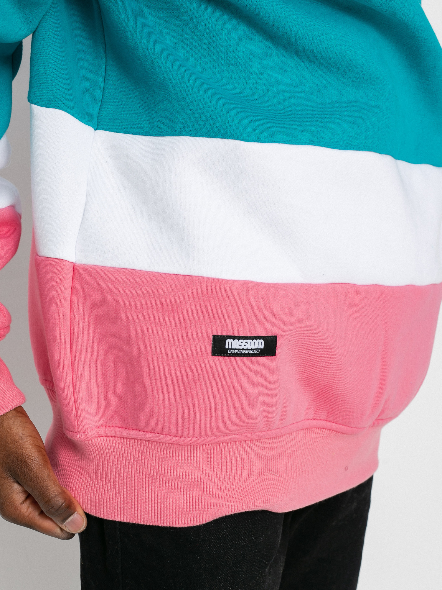Bluza z kapturem MassDnm Layer HD (light pink/turquoise)