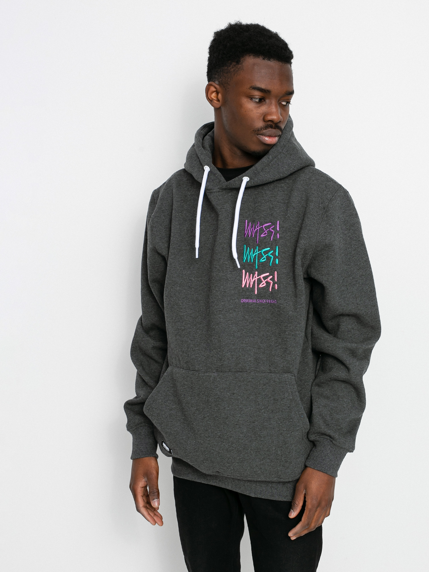 Bluza z kapturem MassDnm Multisign HD (dark heather grey)