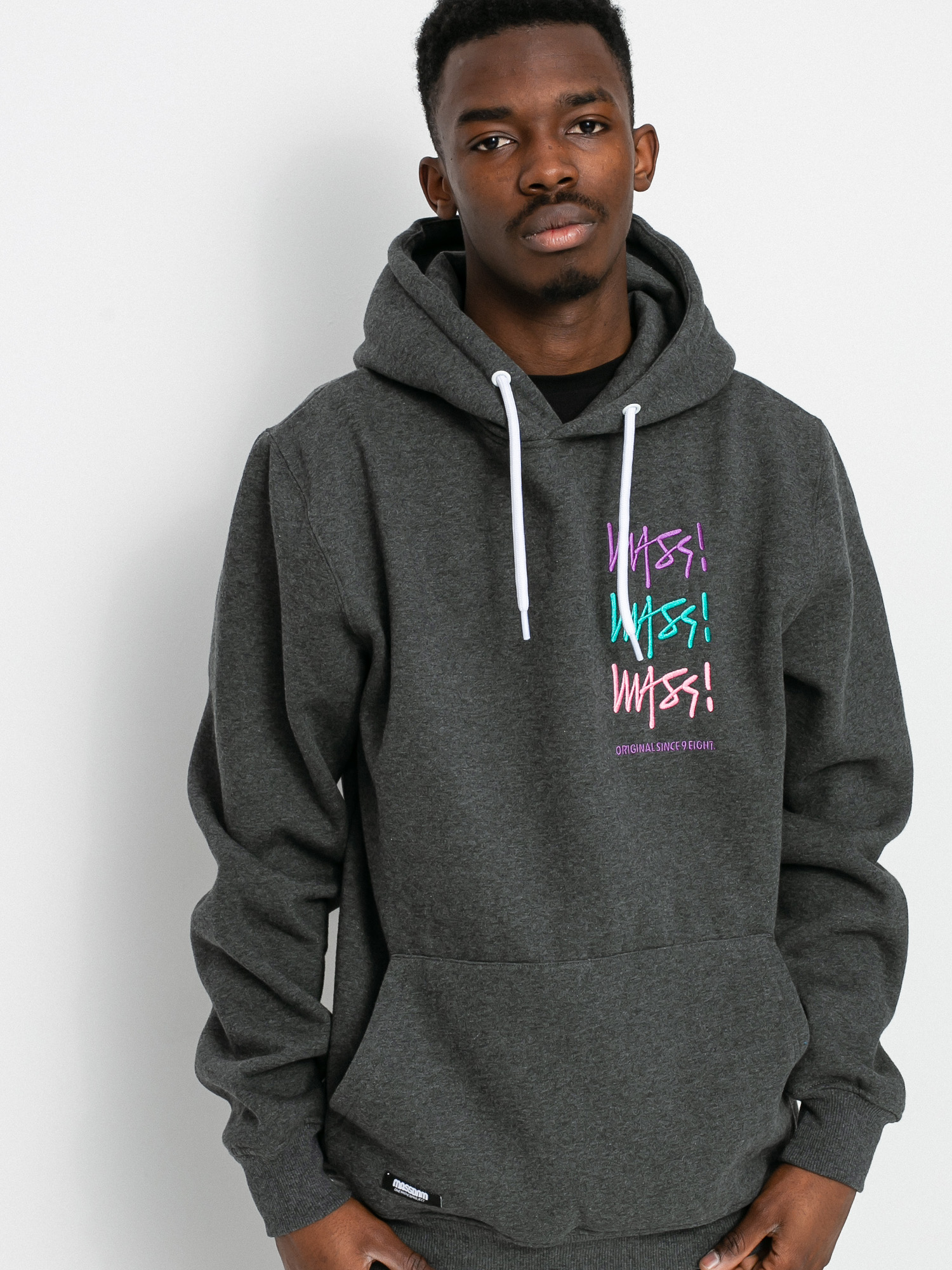 Bluza z kapturem MassDnm Multisign HD (dark heather grey)