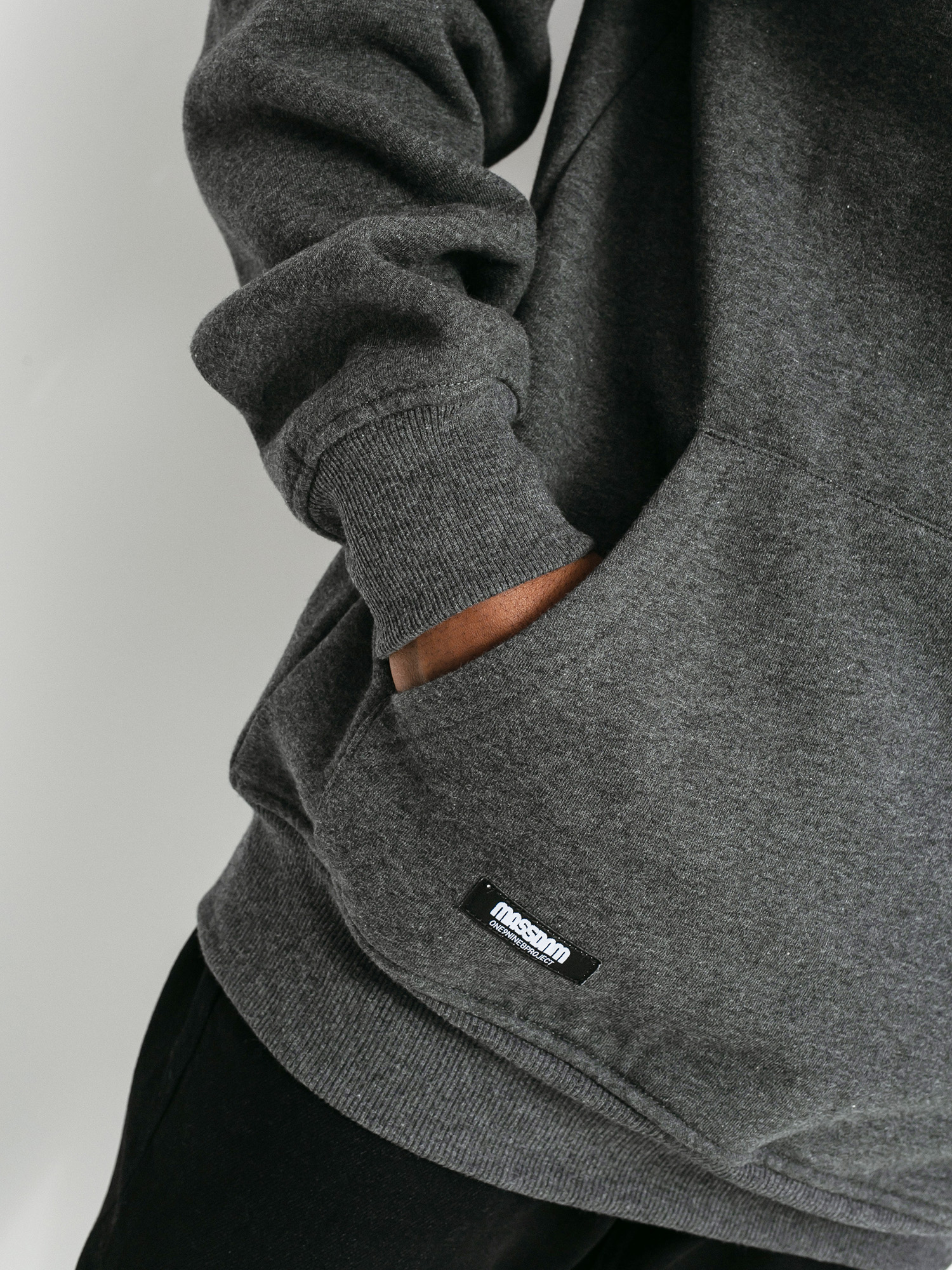 Bluza z kapturem MassDnm Multisign HD (dark heather grey)