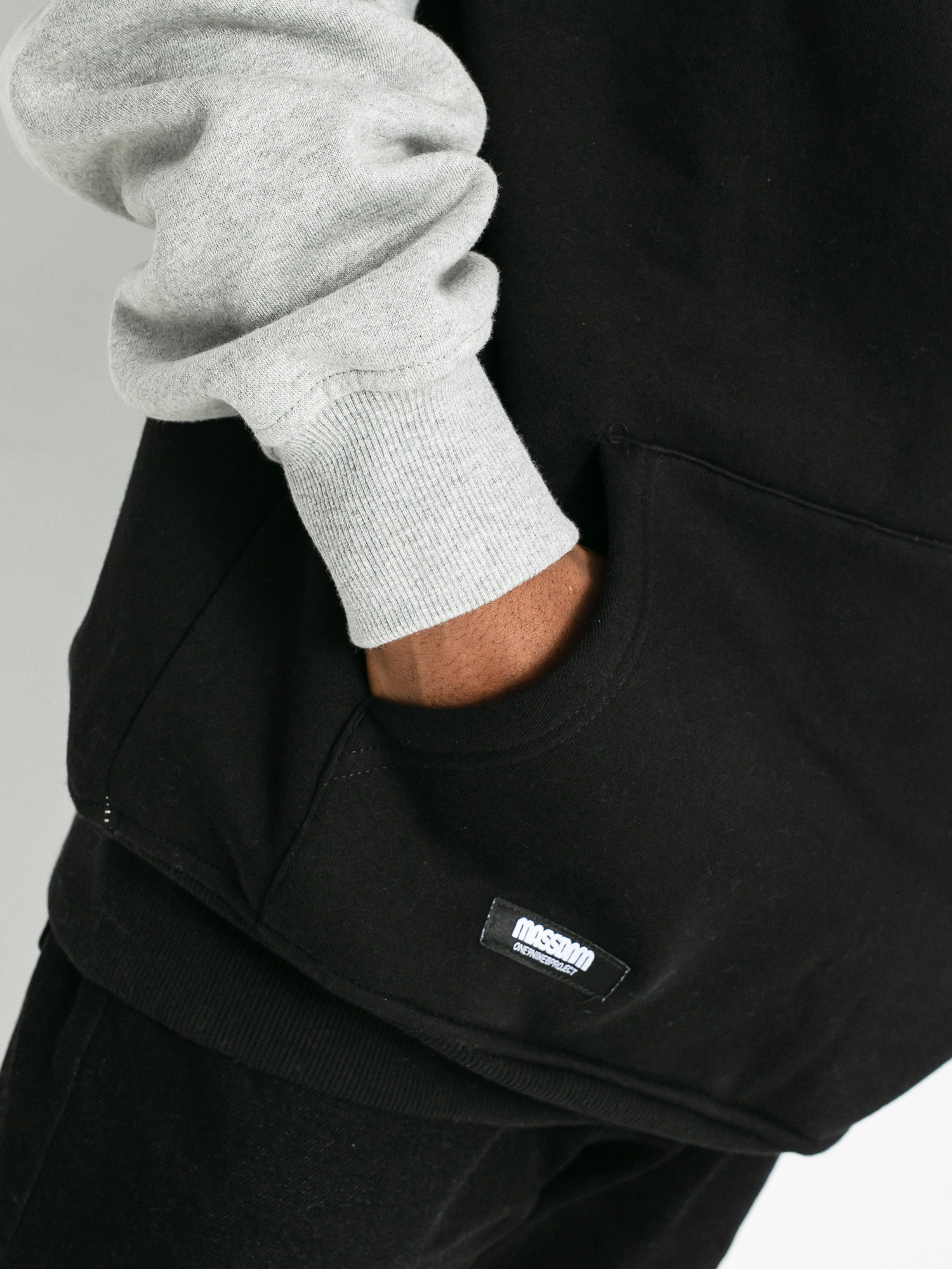 Bluza z kapturem MassDnm Special HD (light heather grey/black)