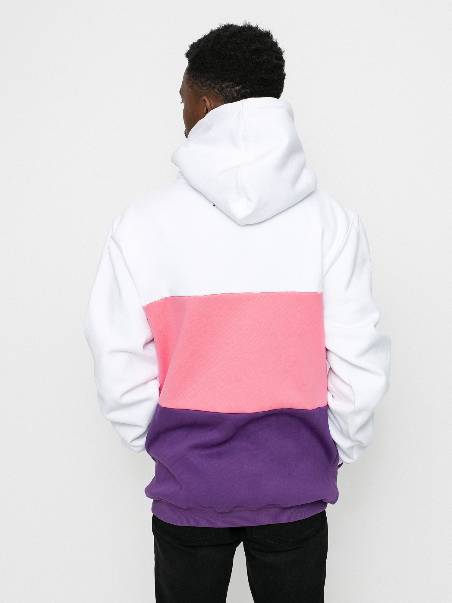 Bluza z kapturem MassDnm Zone HD (white/light pink/purple)