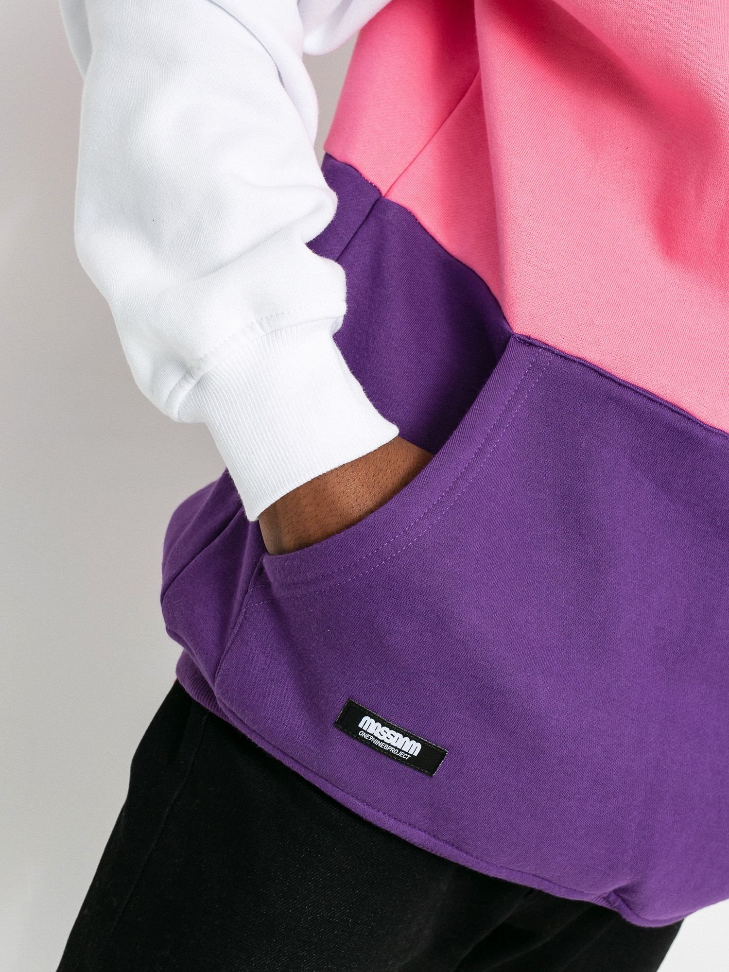 Bluza z kapturem MassDnm Zone HD (white/light pink/purple)