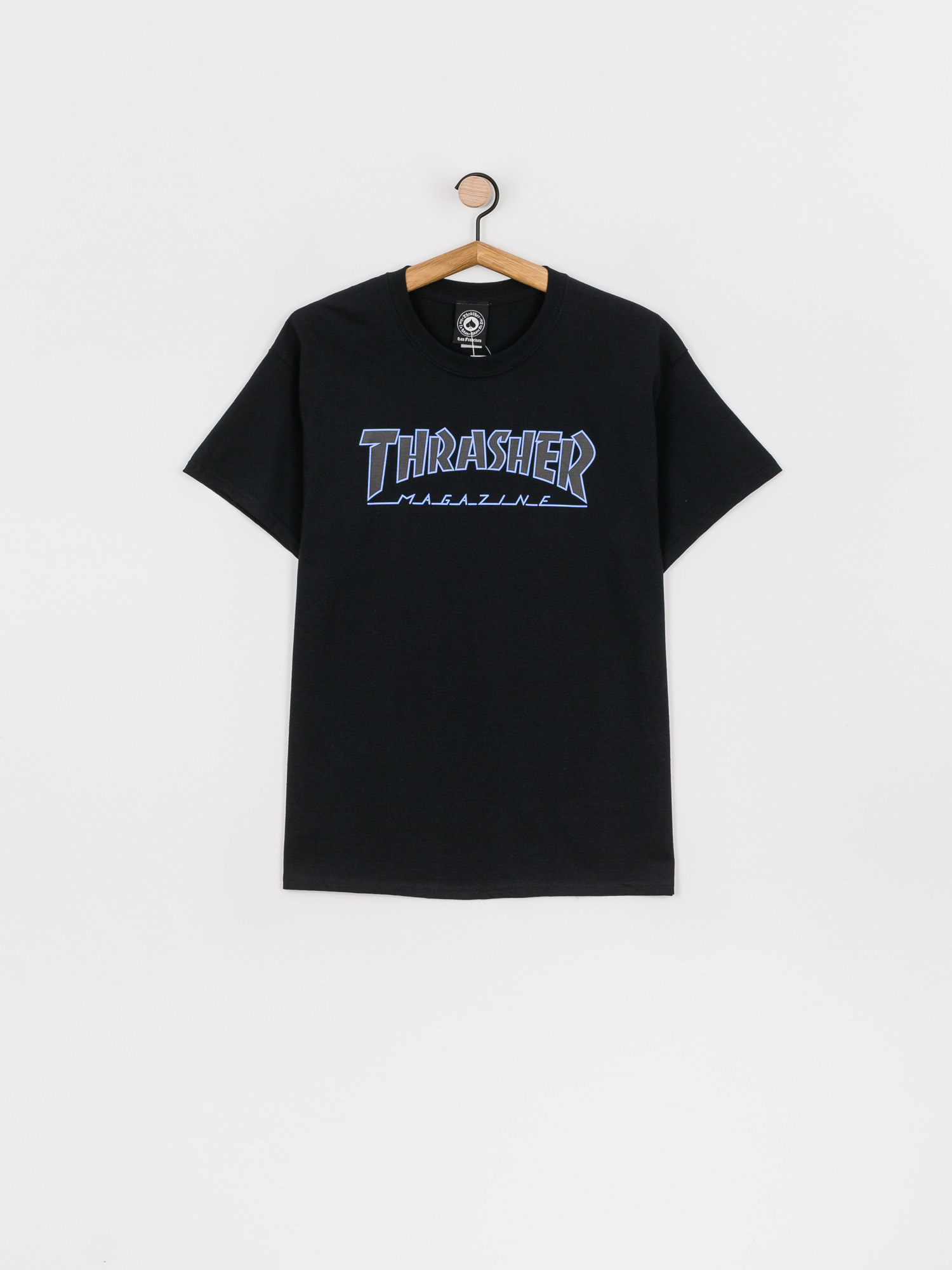 T-shirt Thrasher Outlined (black/black)