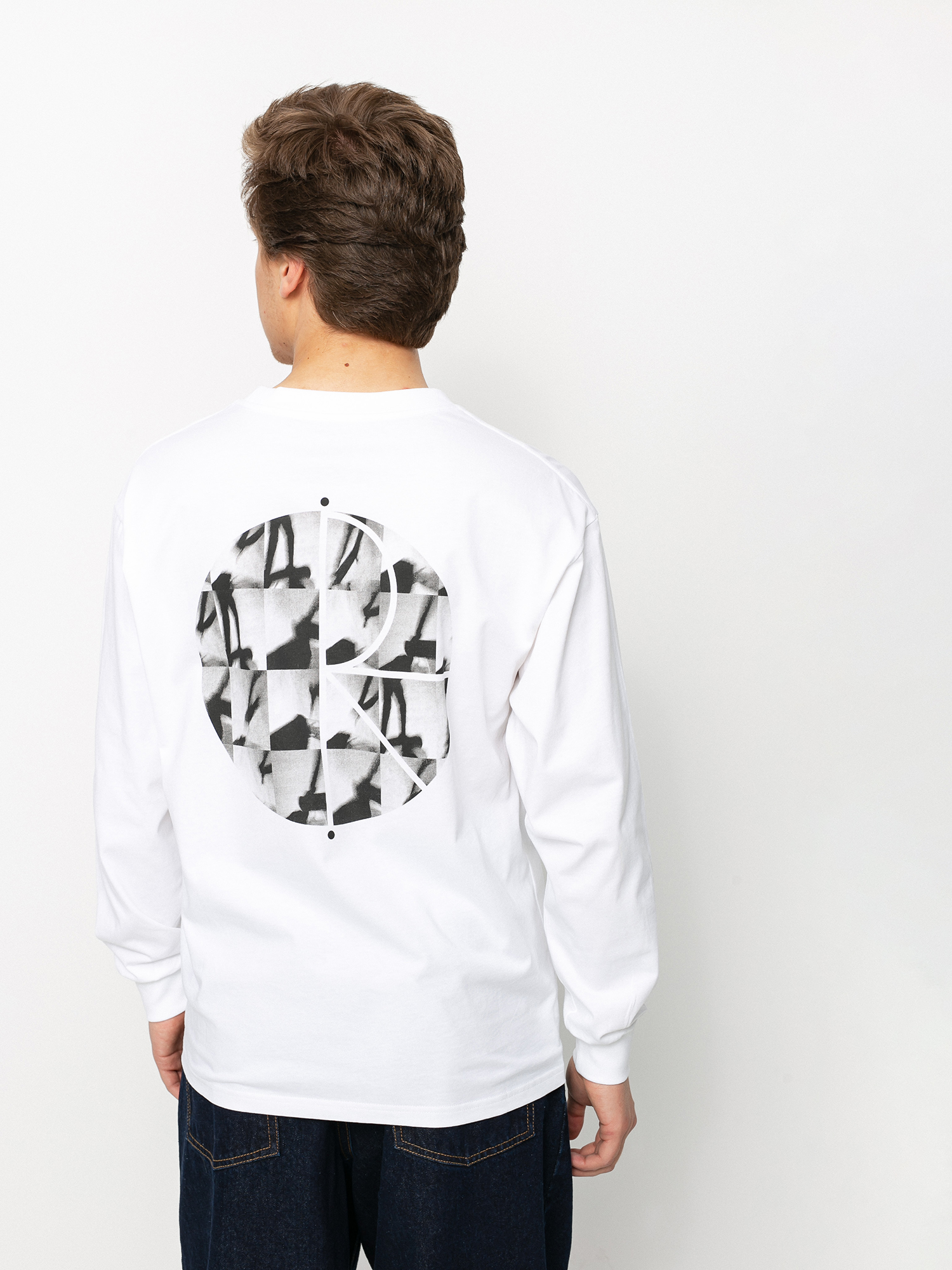 Longsleeve Polar Skate Sequence Fill Logo (white)