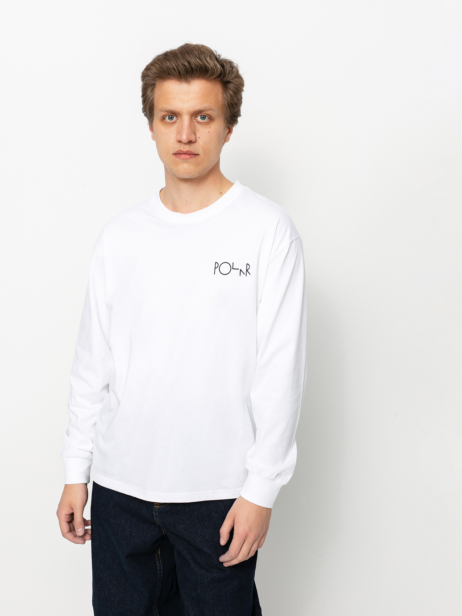 Longsleeve Polar Skate Sequence Fill Logo (white)