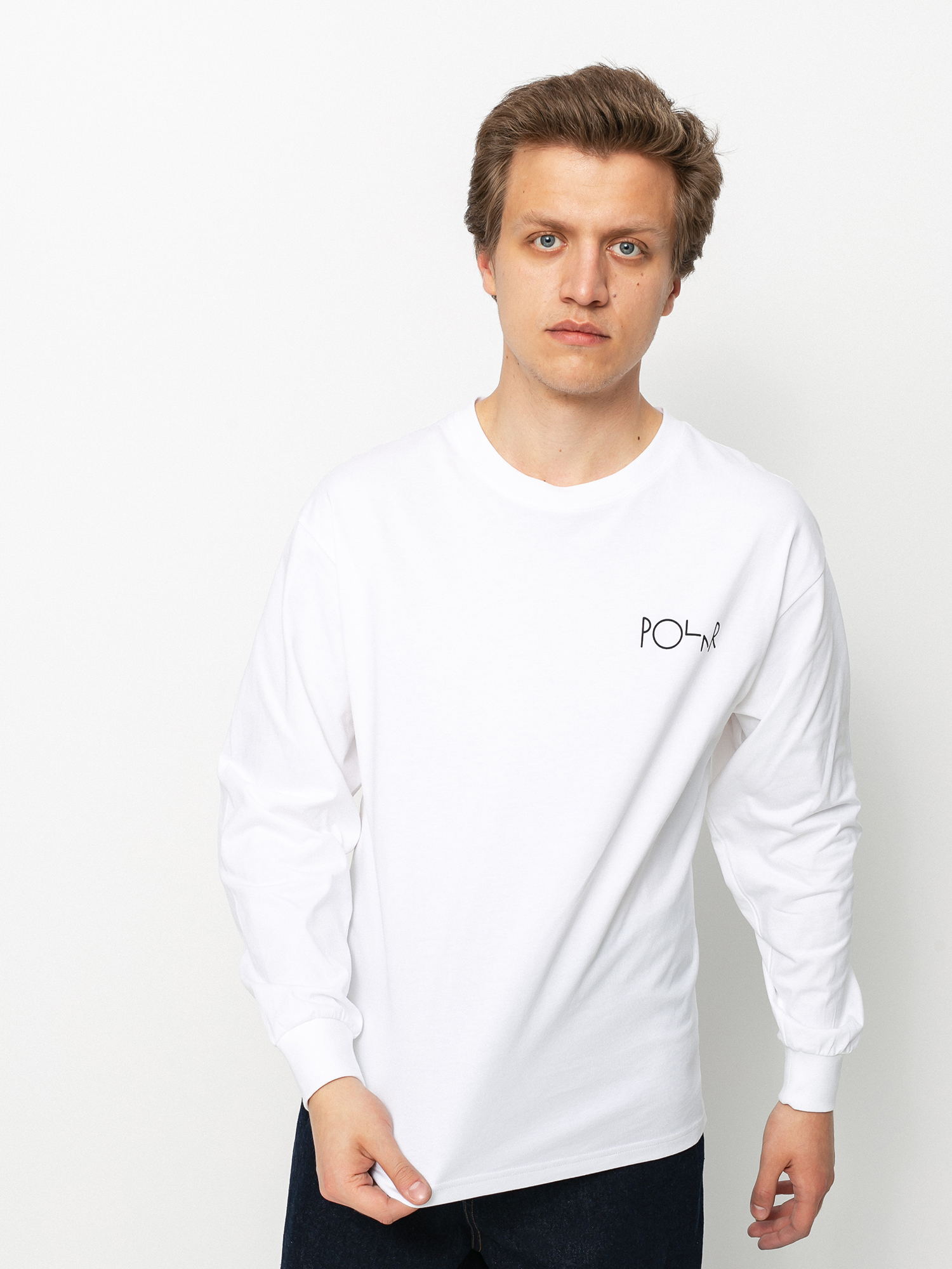 Longsleeve Polar Skate Sequence Fill Logo (white)