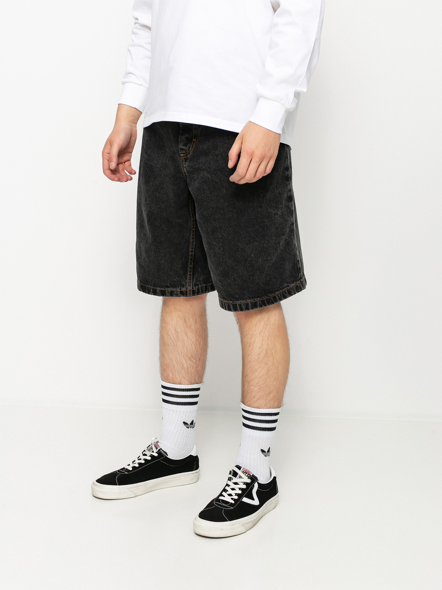 Szorty Polar Skate Big Boy (washed black)