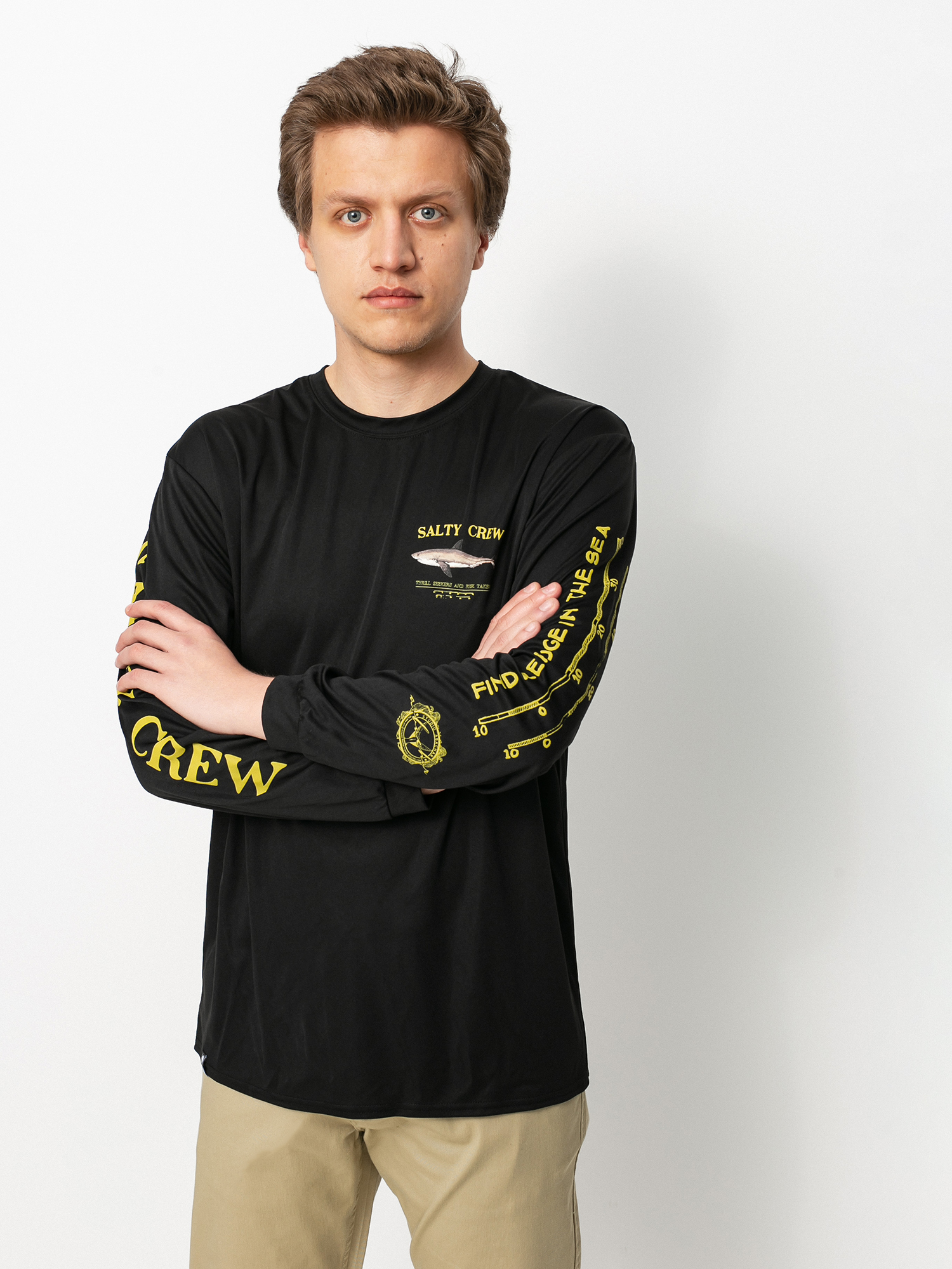 Longsleeve Salty Crew Bruce Rashguard (black)