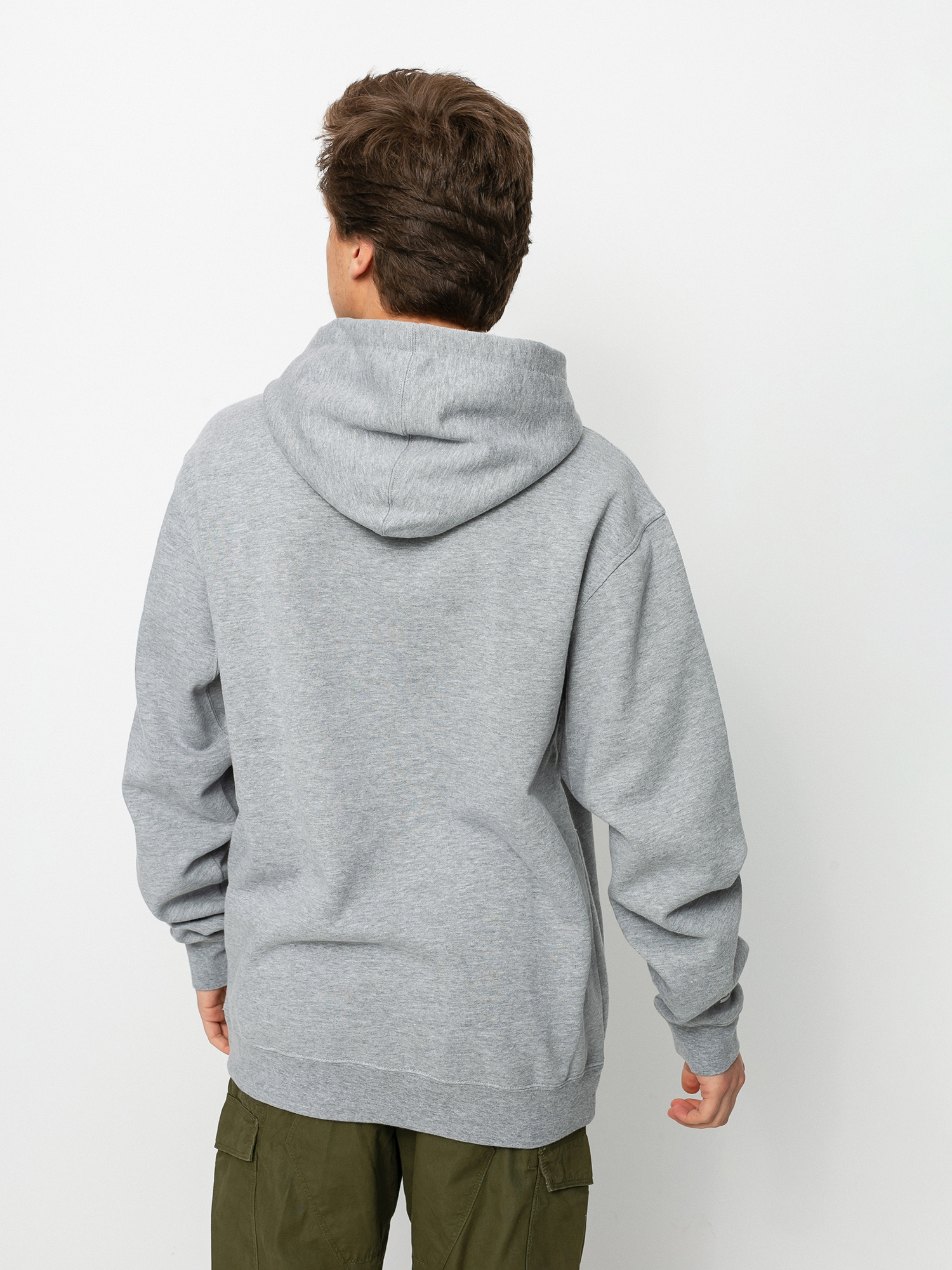 Bluza z kapturem Grizzly Griptape OG Stamp HD (heather grey/black)