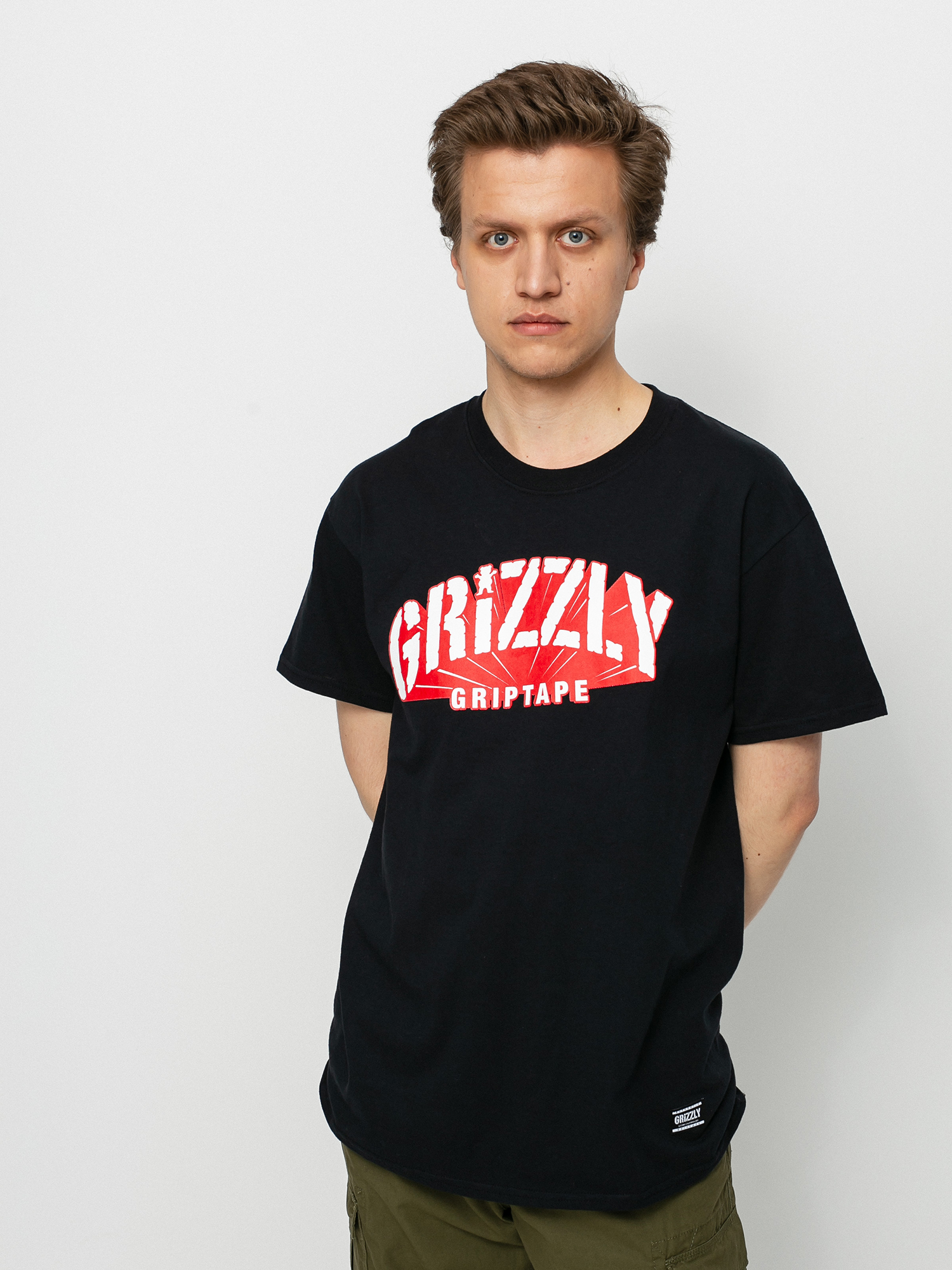 T-shirt Grizzly Griptape Universidad (black)