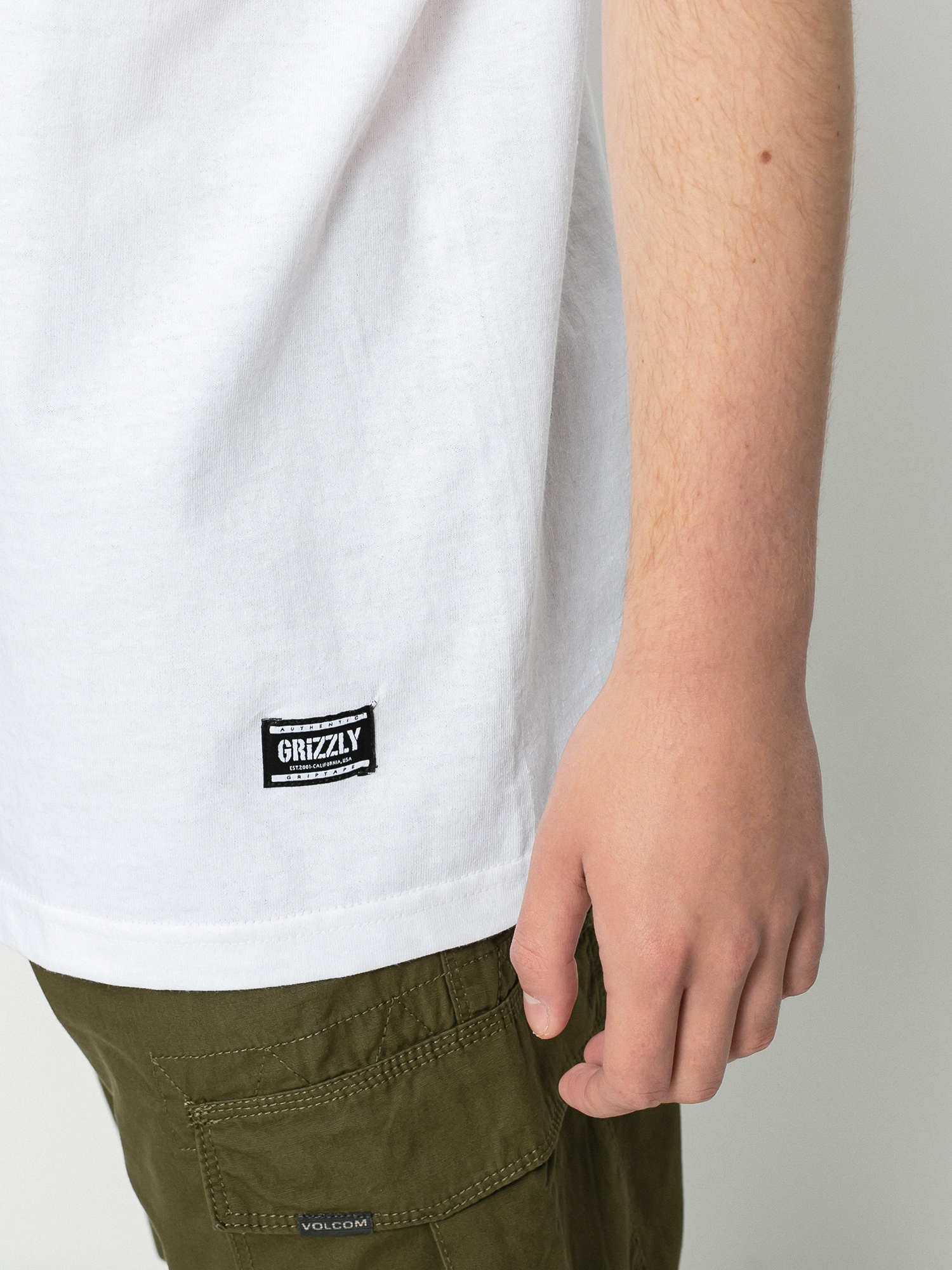 T-shirt Grizzly Griptape Universidad (white)