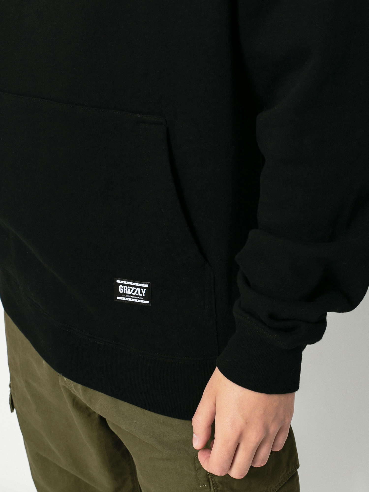 Bluza z kapturem Grizzly Griptape Rosebud HD (black)