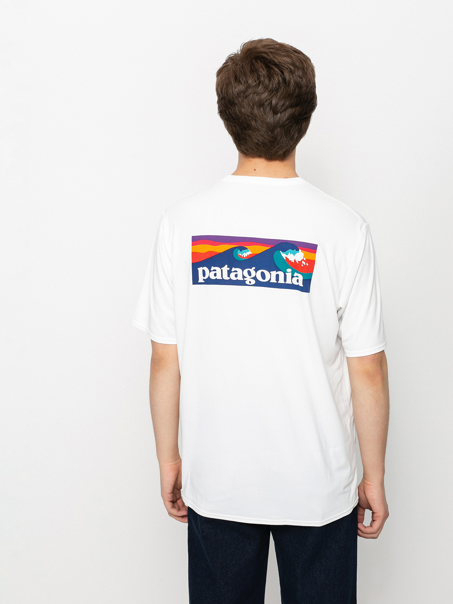 T-shirt Patagonia Cap Cool Daily Graphic (boardshort logo/white)