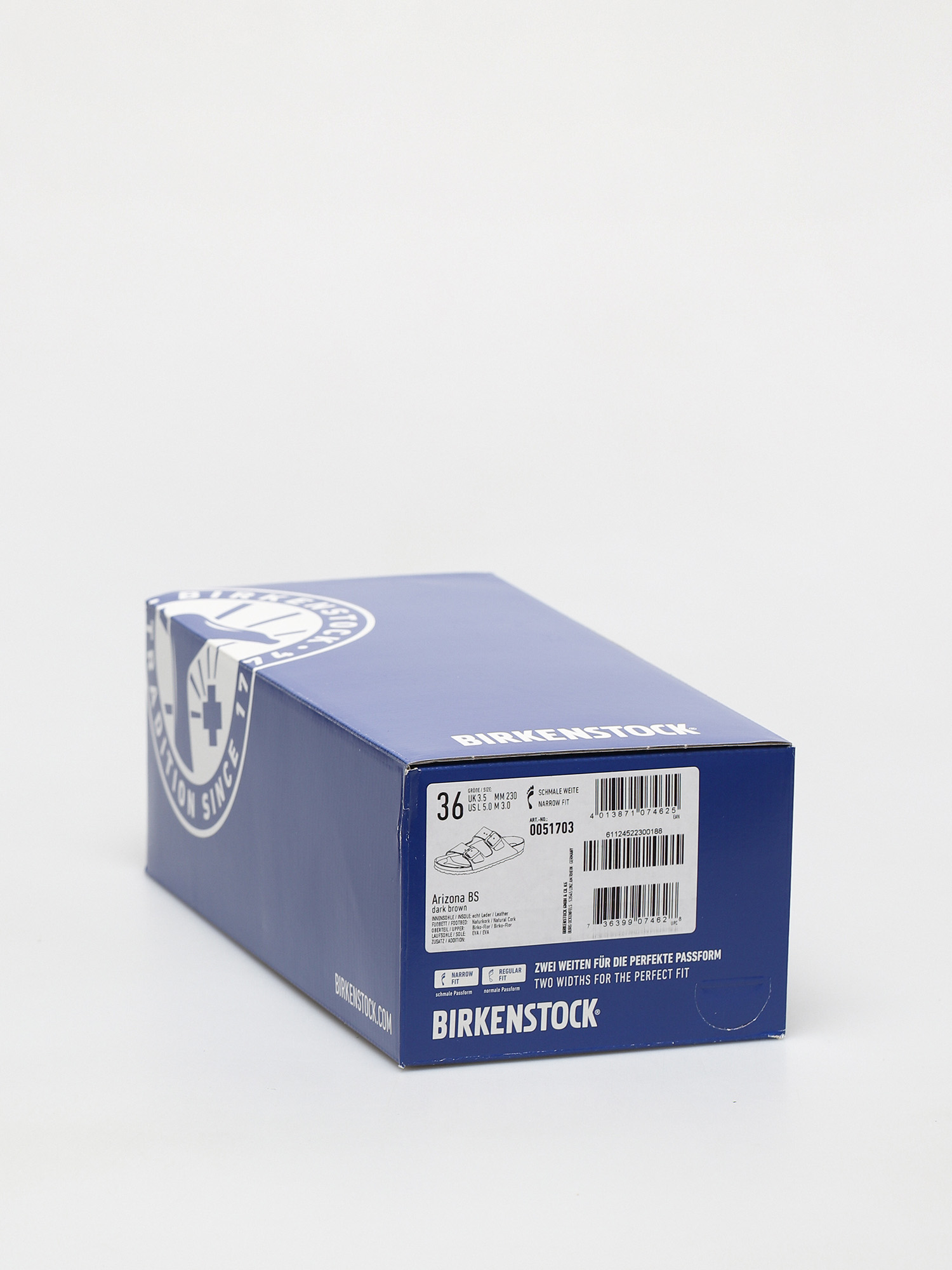 Klapki Birkenstock Arizona Narrow Wmn (bf dark brown)