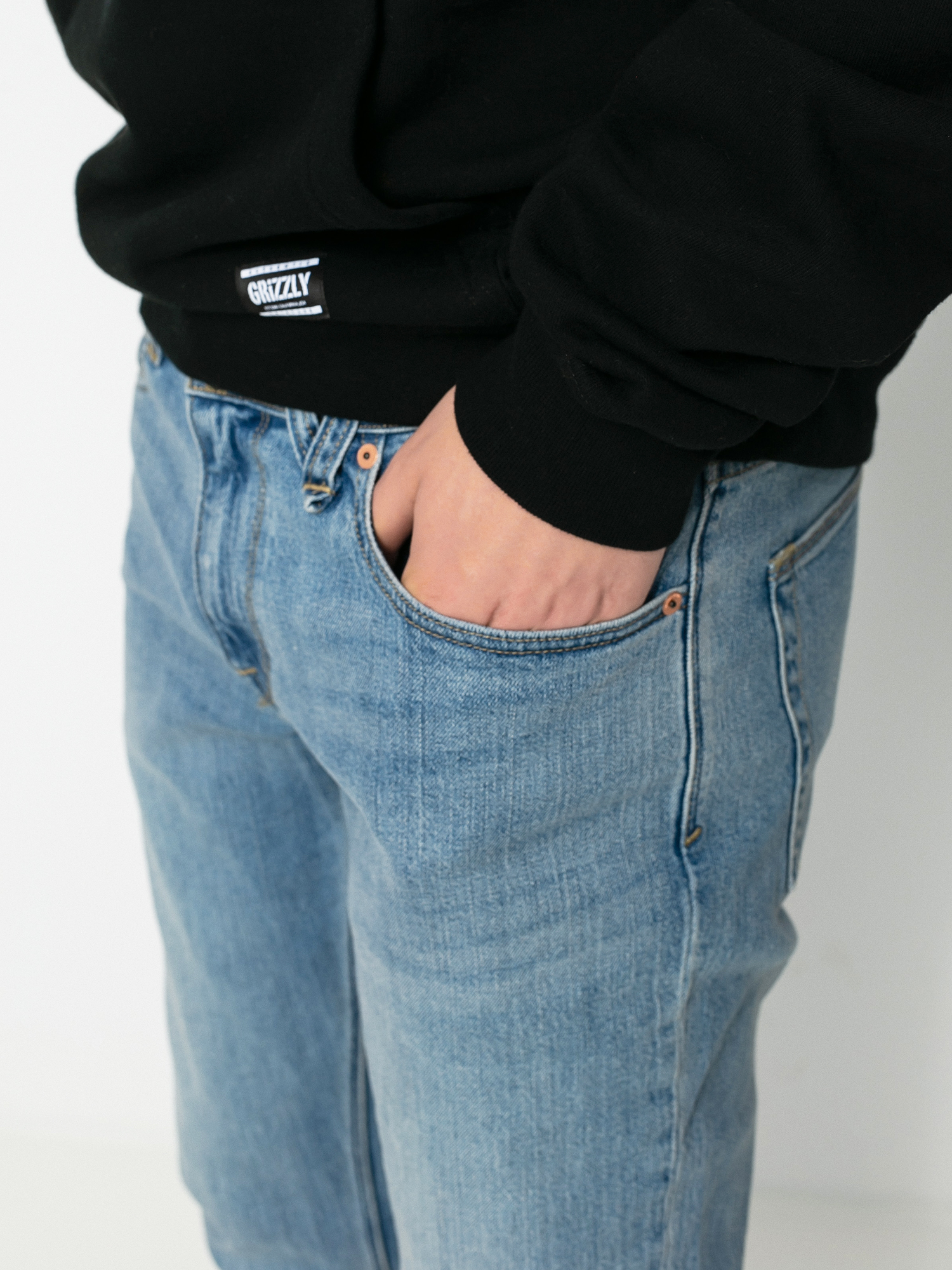 Spodnie Volcom Vorta Denim (vmi-vintage marboled indigo)