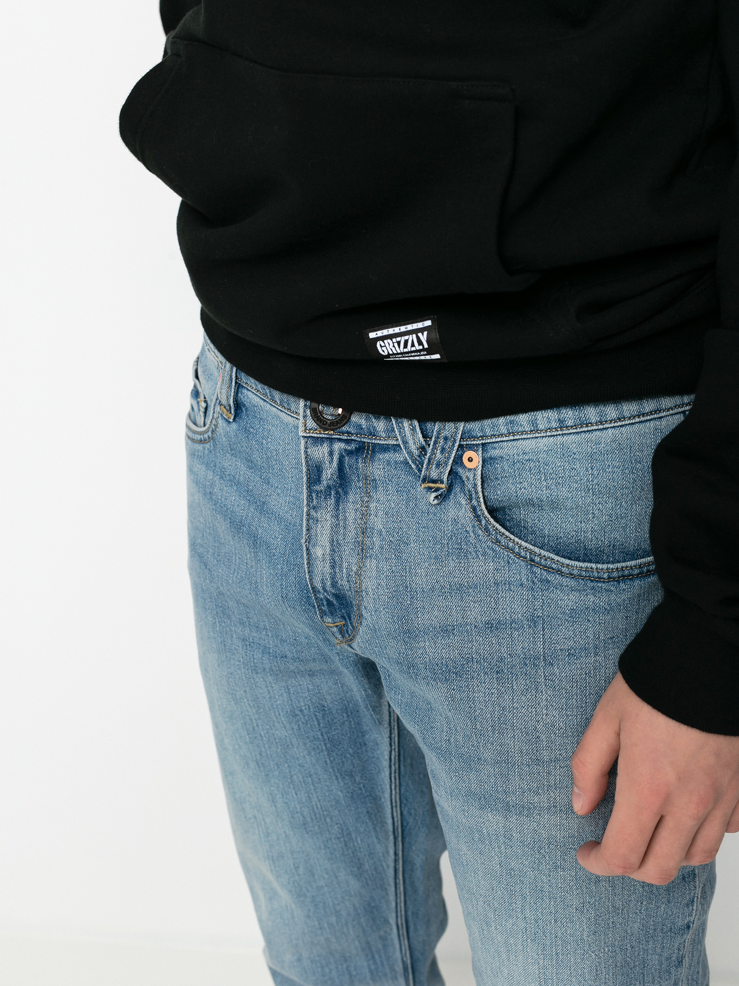 Spodnie Volcom Vorta Denim (vmi-vintage marboled indigo)
