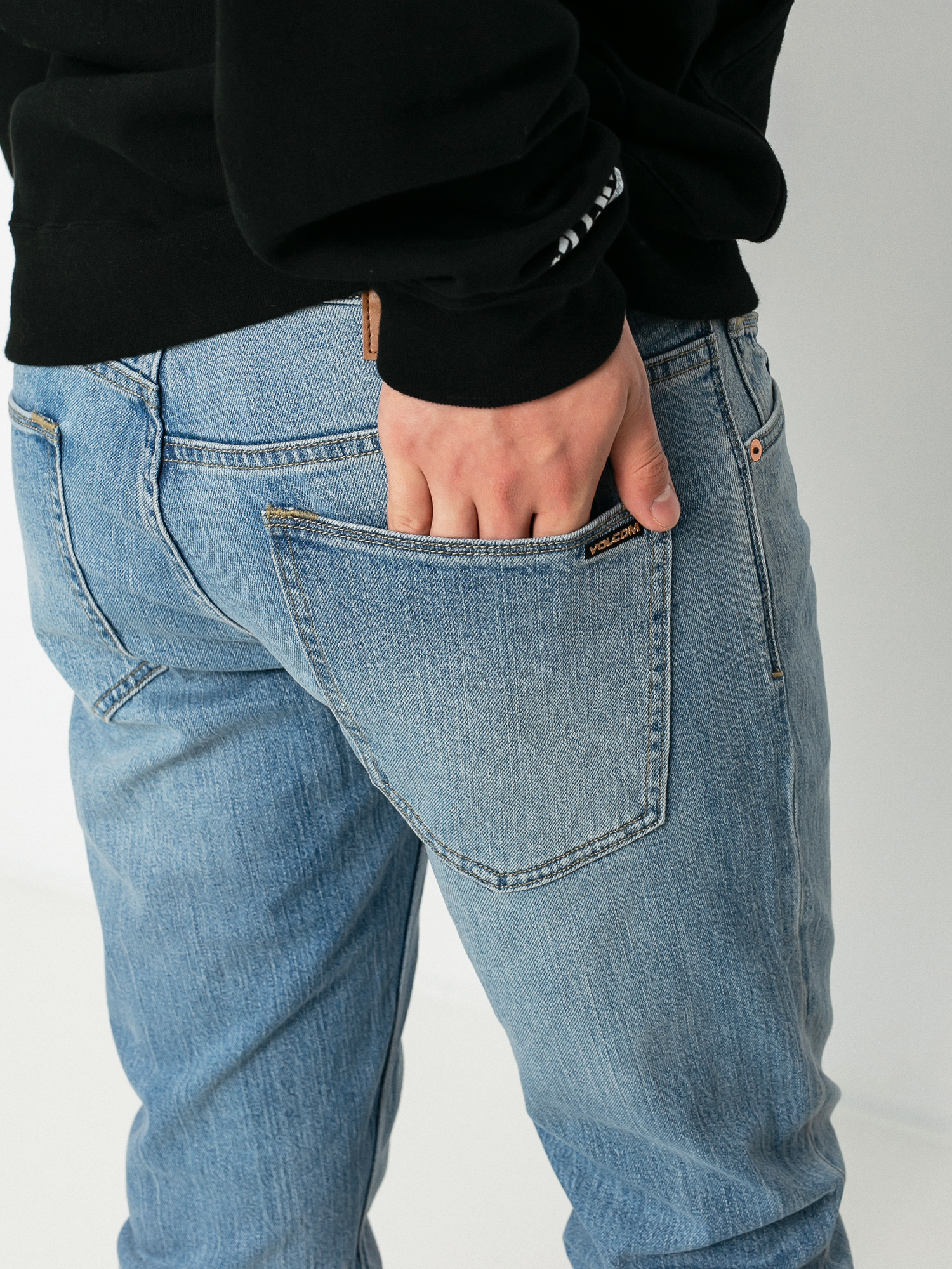 Spodnie Volcom Vorta Denim (vmi-vintage marboled indigo)
