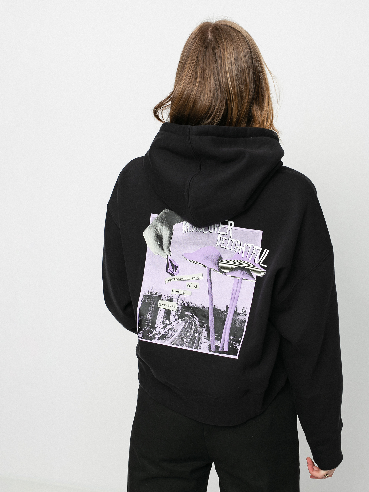 Bluza z kapturem Volcom Voltrip HD Wmn (black)