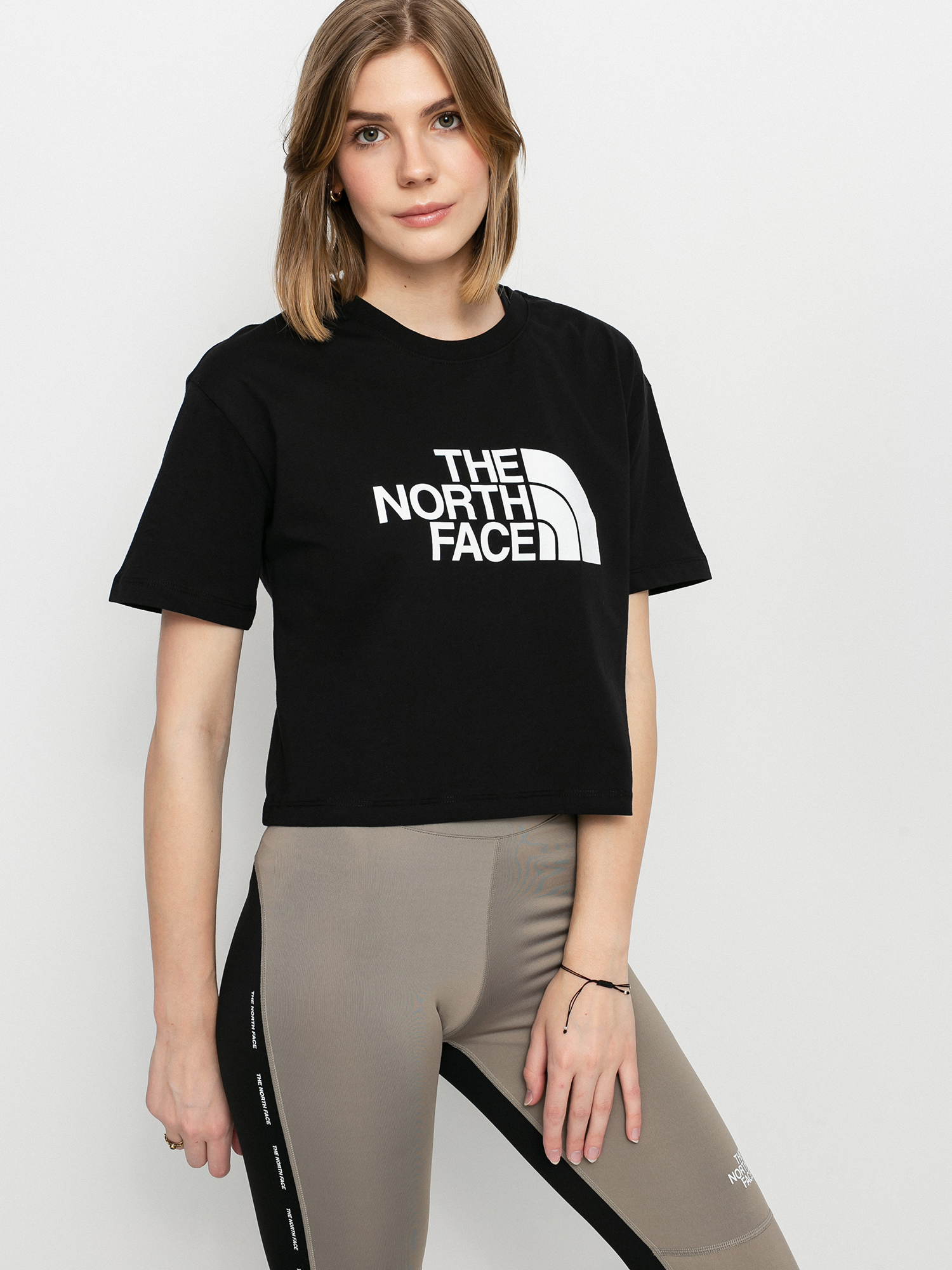 T-shirt The North Face Cropped Easy Wmn (tnf black)