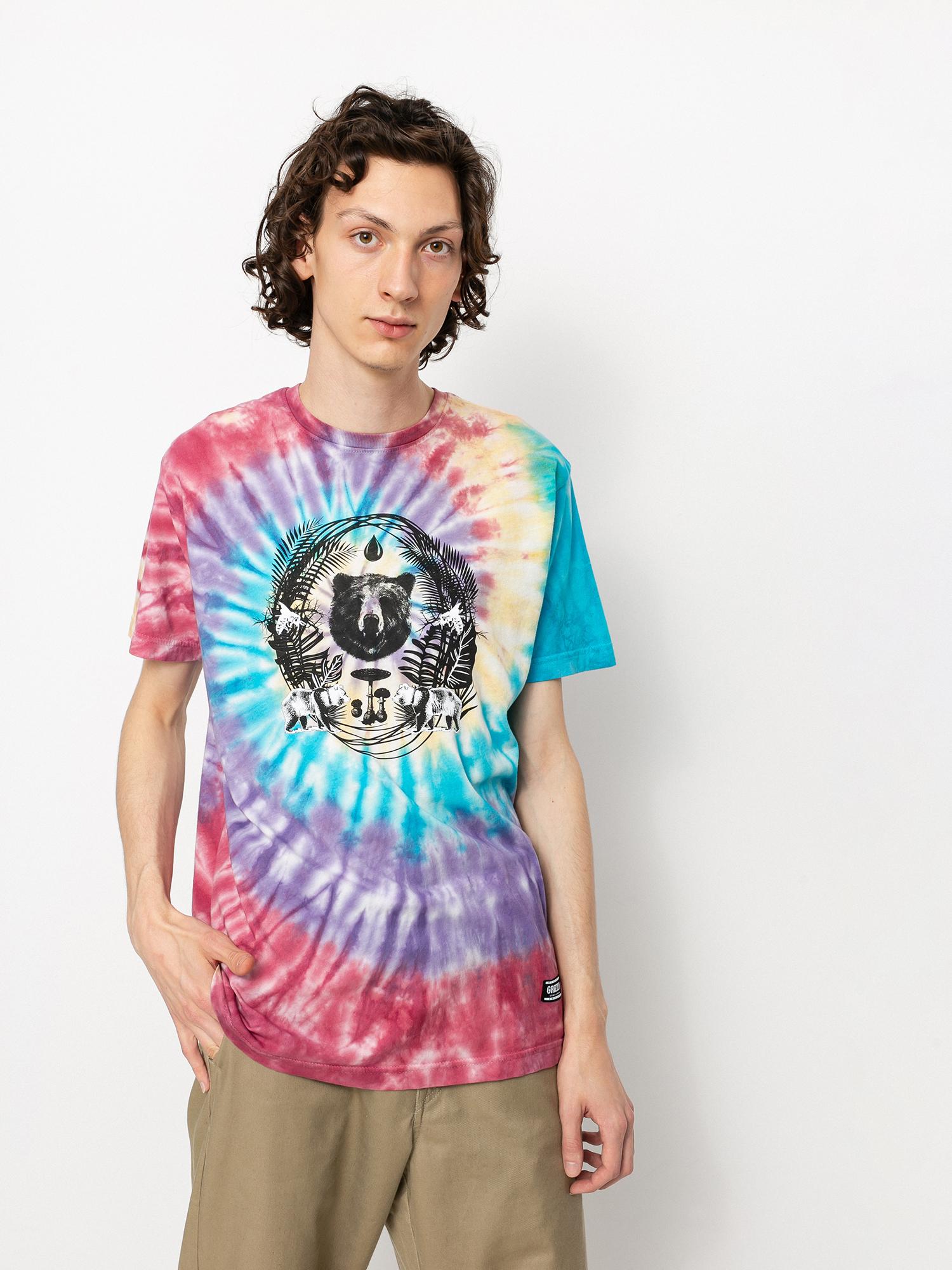 T-shirt Grizzly Griptape Animal Kingdom (tie dye)