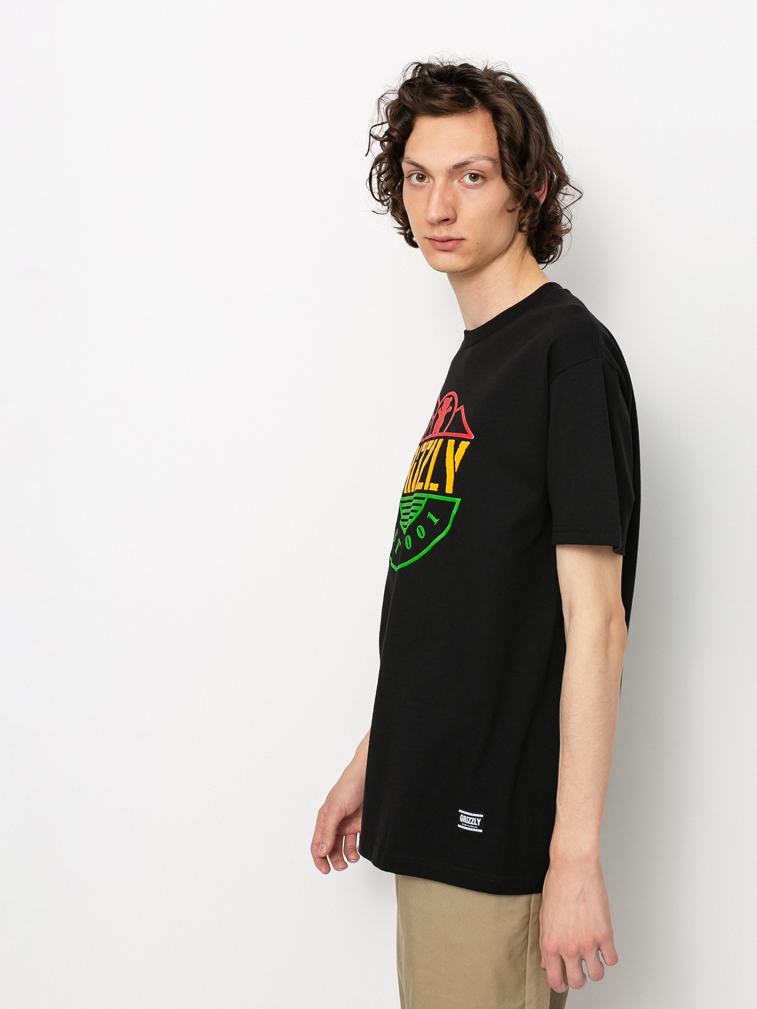 T-shirt Grizzly Griptape Higher Standard (black)