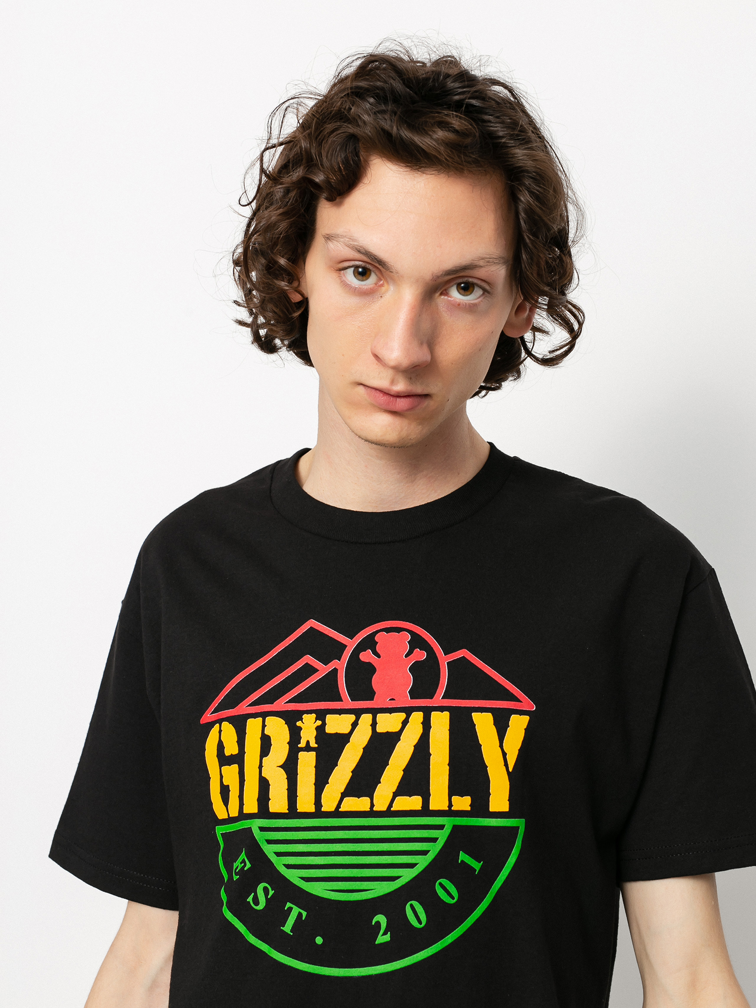 T-shirt Grizzly Griptape Higher Standard (black)