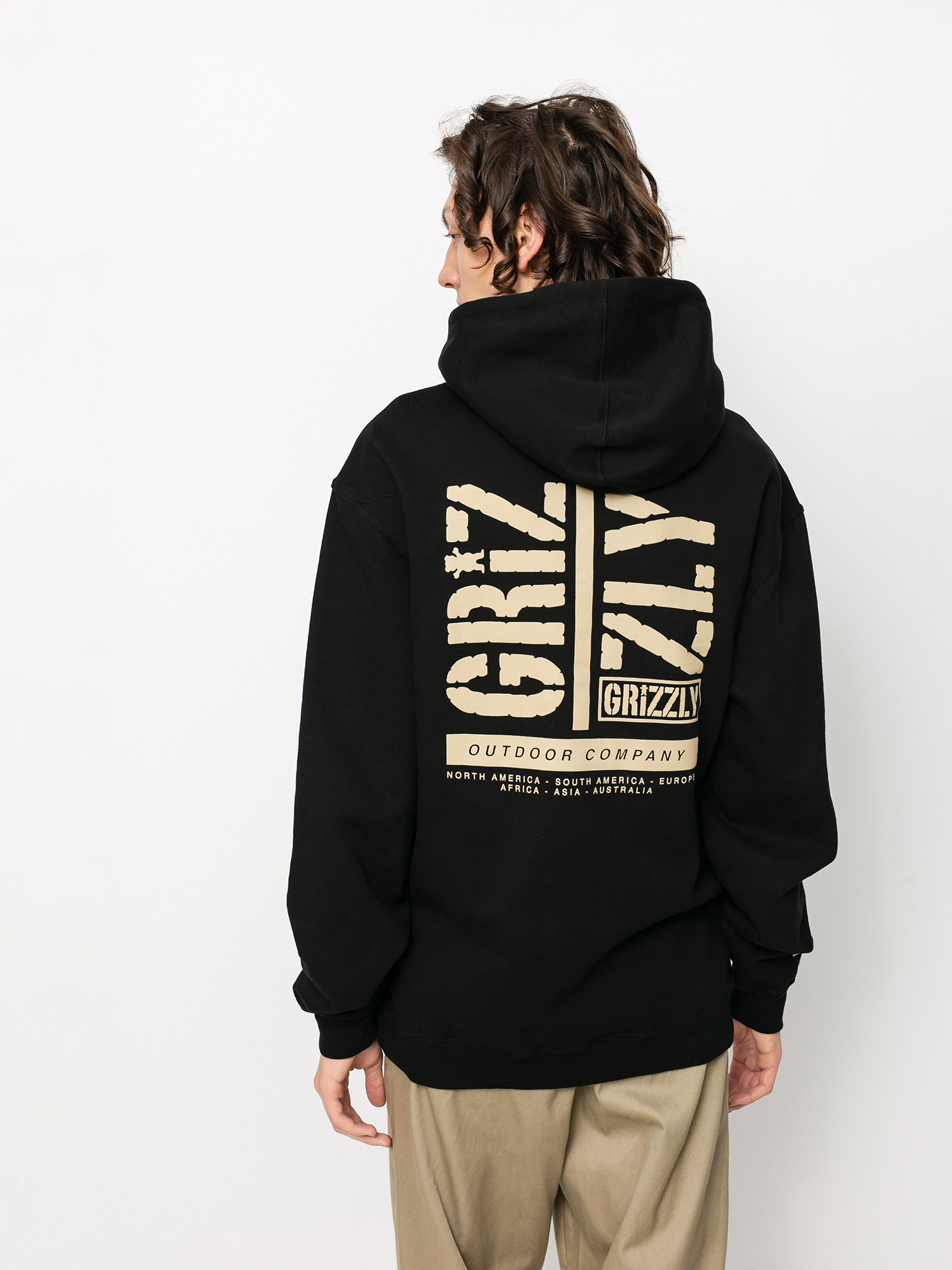 Bluza z kapturem Grizzly Griptape Family Ties HD (black)