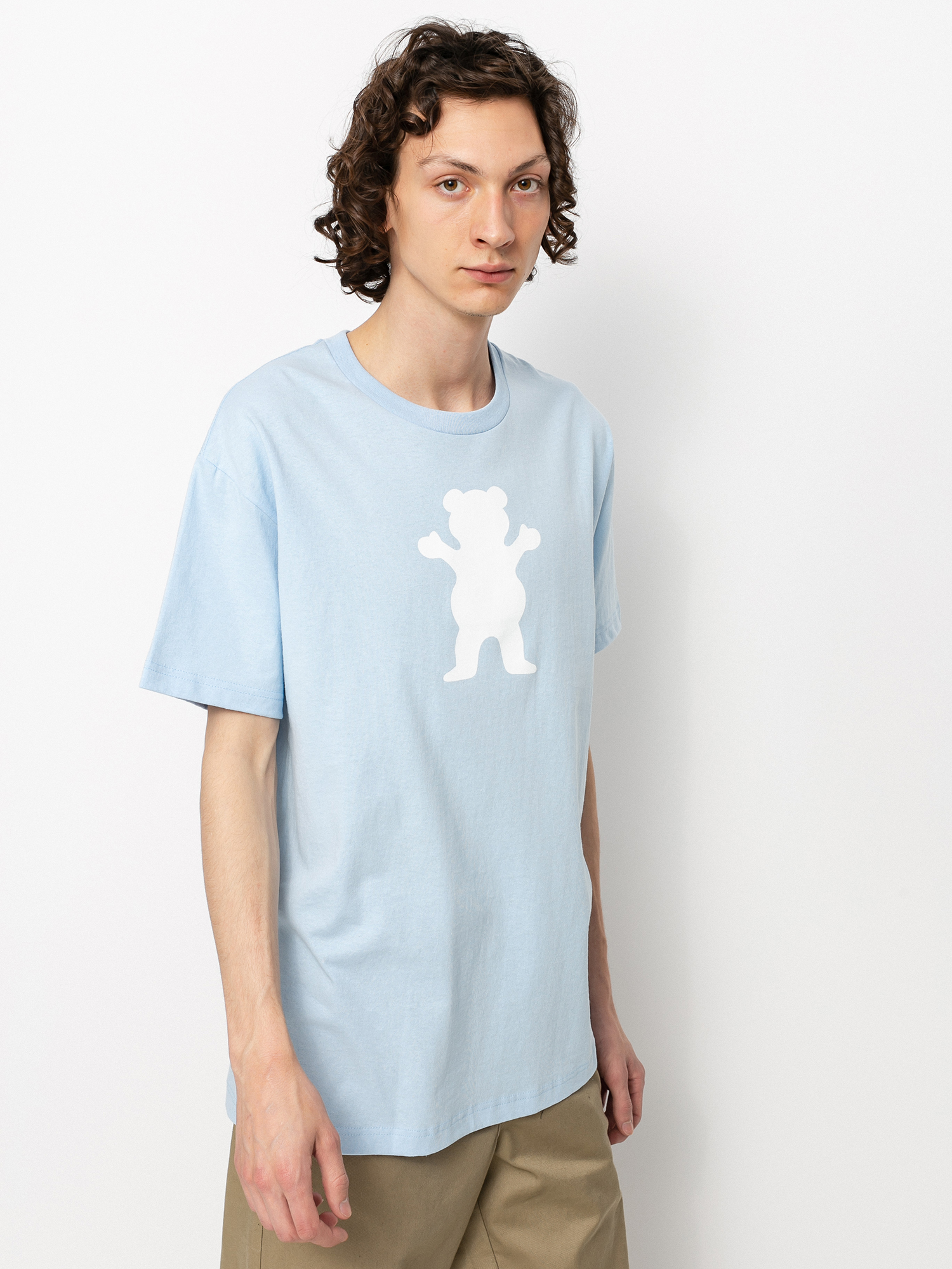 T-shirt Grizzly Griptape OG Bear (powder blue/white)