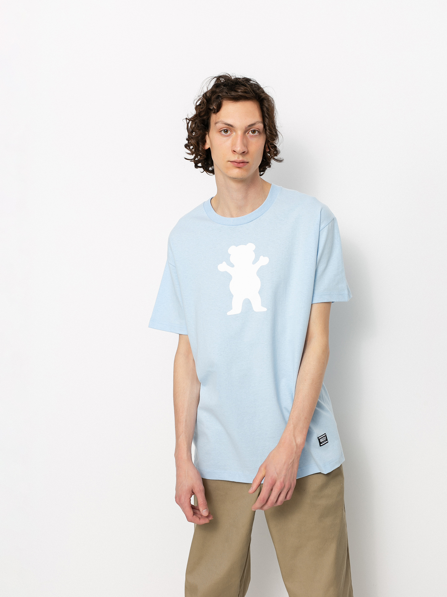 T-shirt Grizzly Griptape OG Bear (powder blue/white)