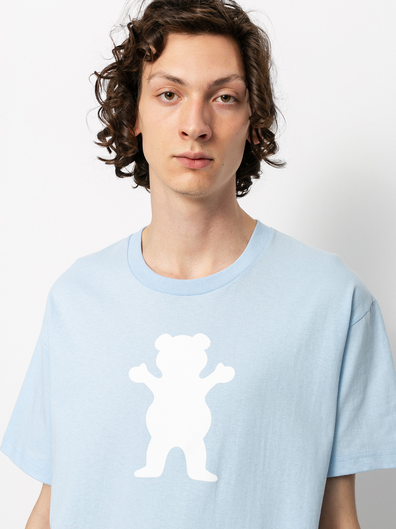 T-shirt Grizzly Griptape OG Bear (powder blue/white)