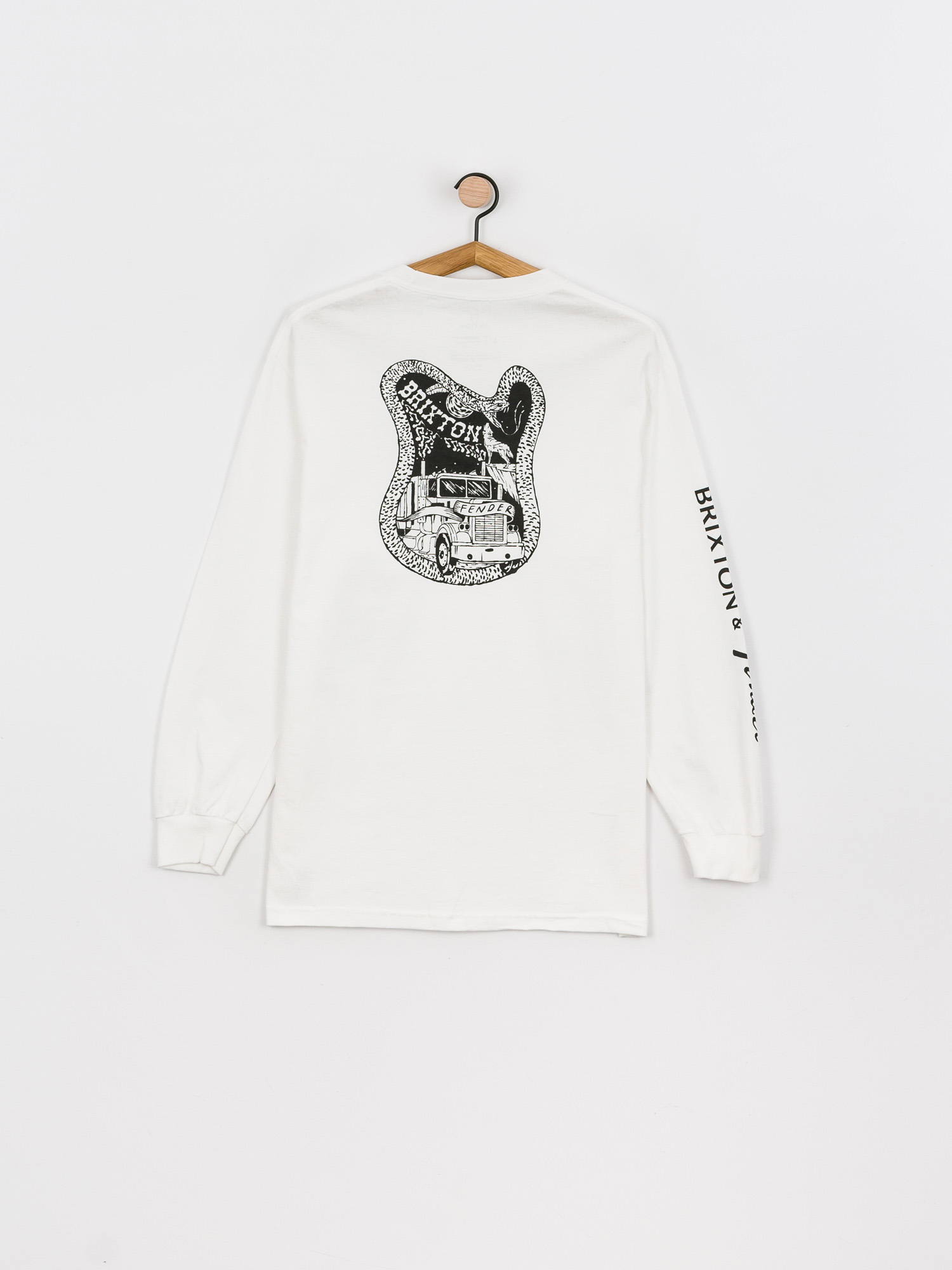 Longsleeve Brixton Fender Highway (white)
