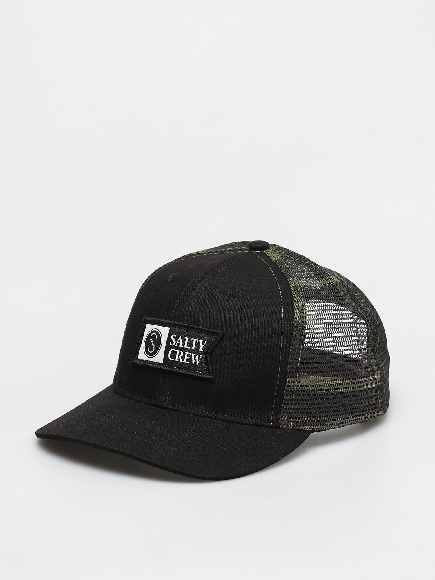 Czapka z daszkiem Salty Crew Pinnacle Retro Trucker (black/camo)