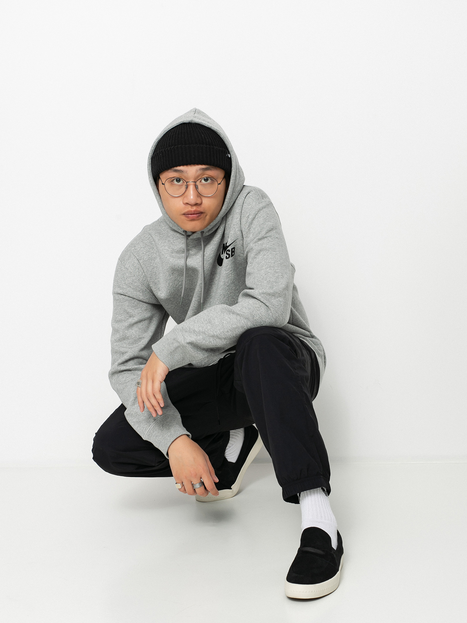 Bluza Nike SB Icon (dk grey heather/black)